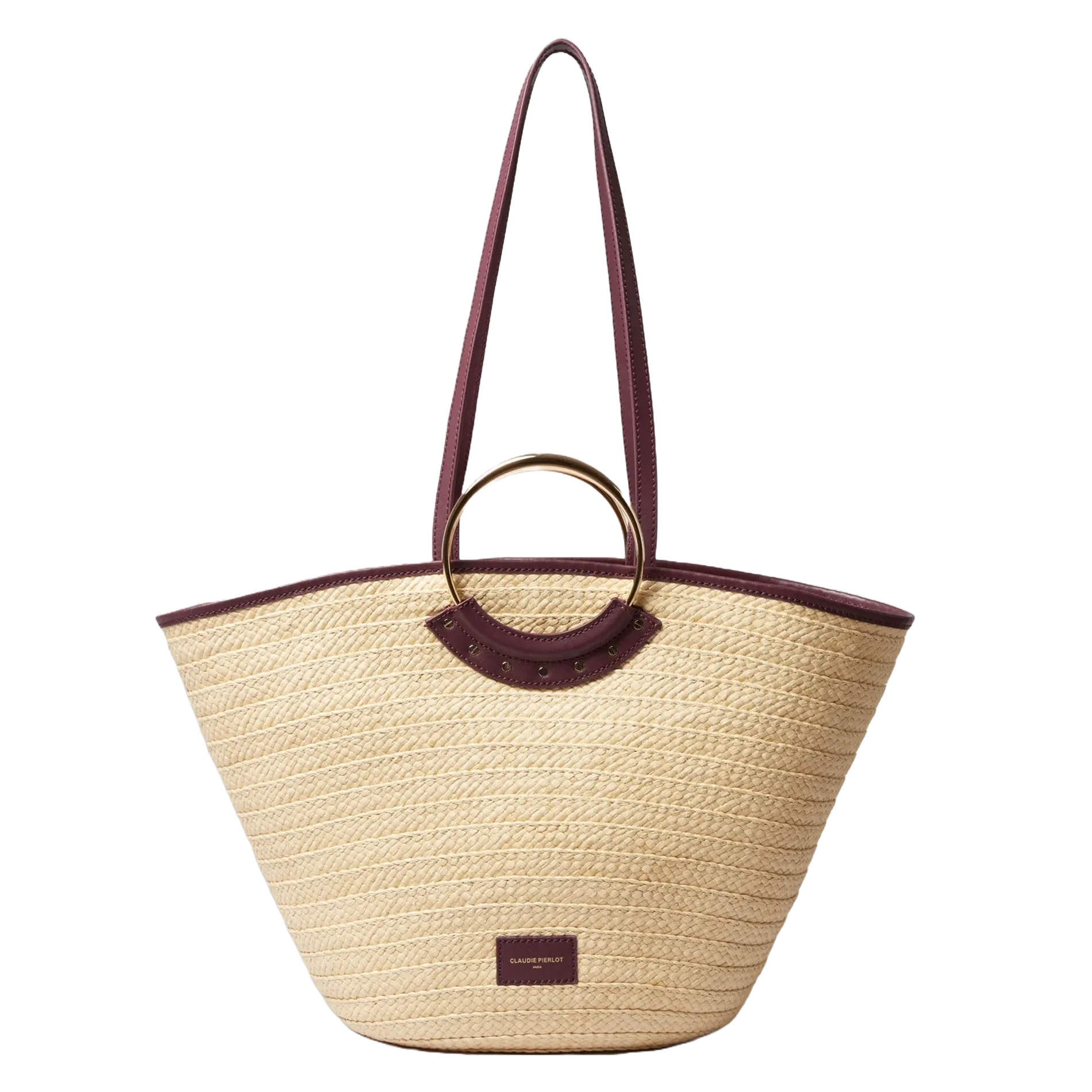 Panier en raphia Rouge