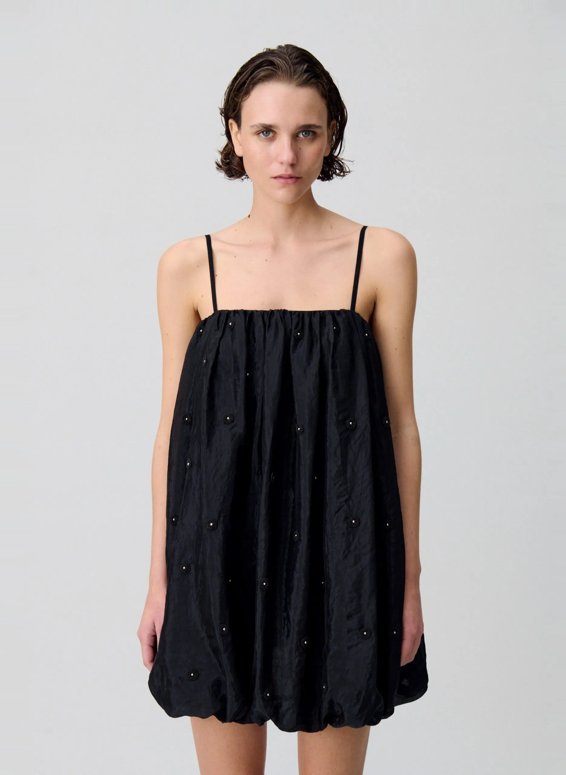 Robe courte boule Noir