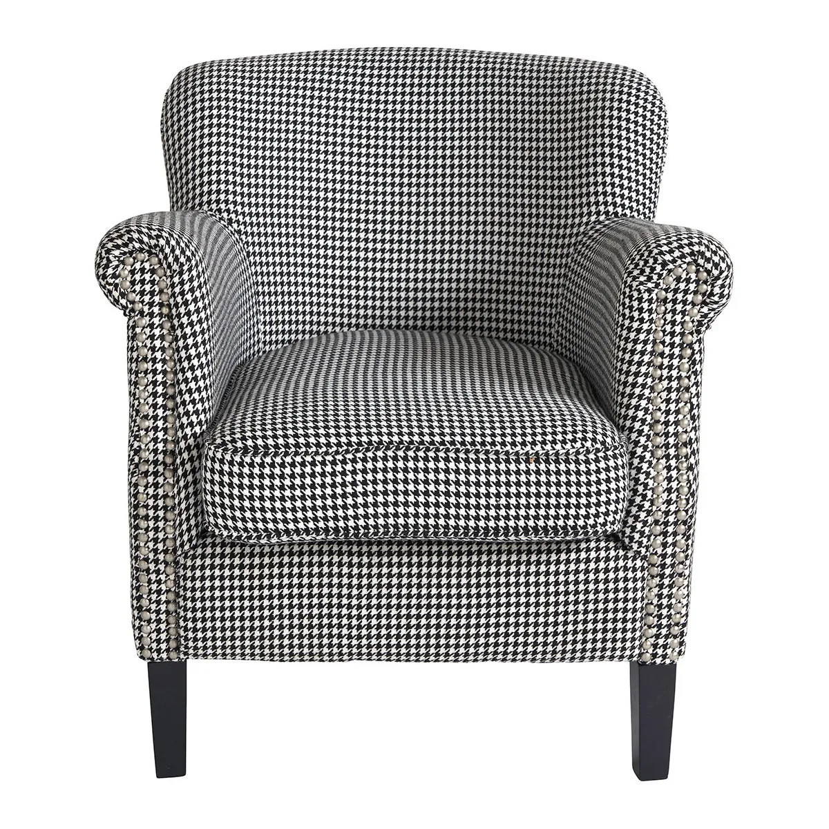 Fauteuil claude pied-de-poule Noir CLAUDE