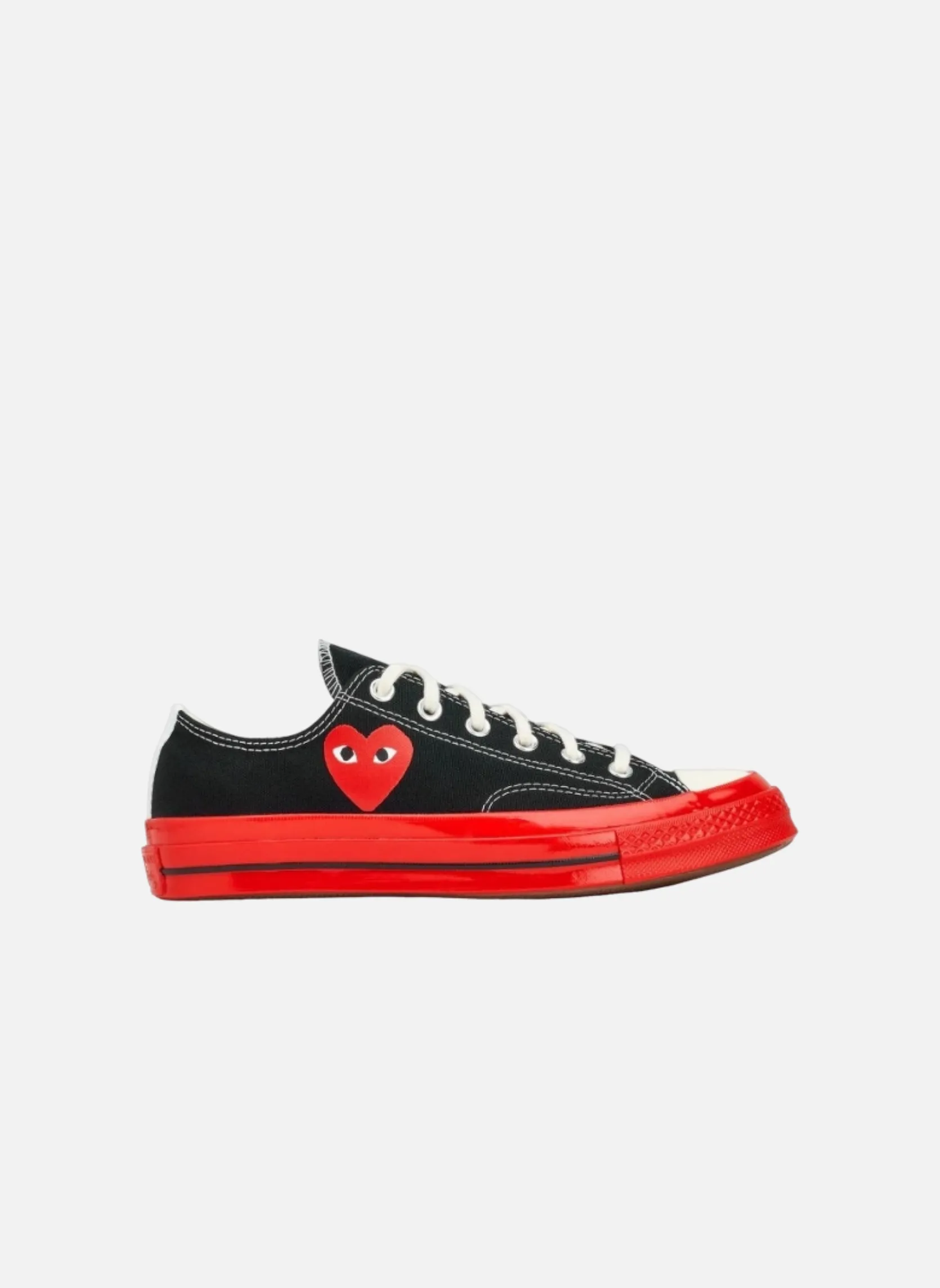 Converse comme des garçons Noir CHUCK 70 LOW TOP BLACK RED