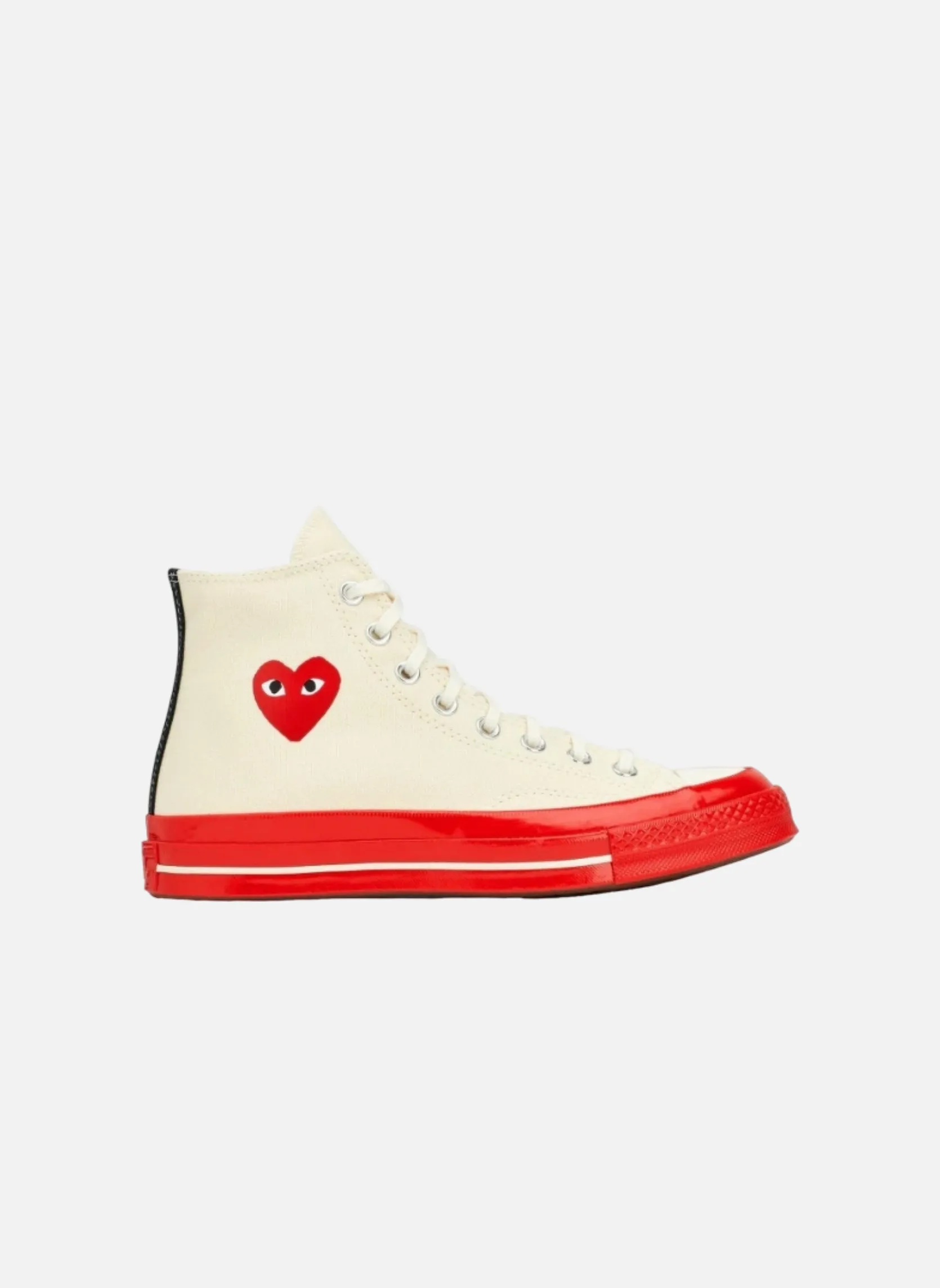 Converse comme des garçons Rouge CHUCK 70 HIGH TOP WHITE RED