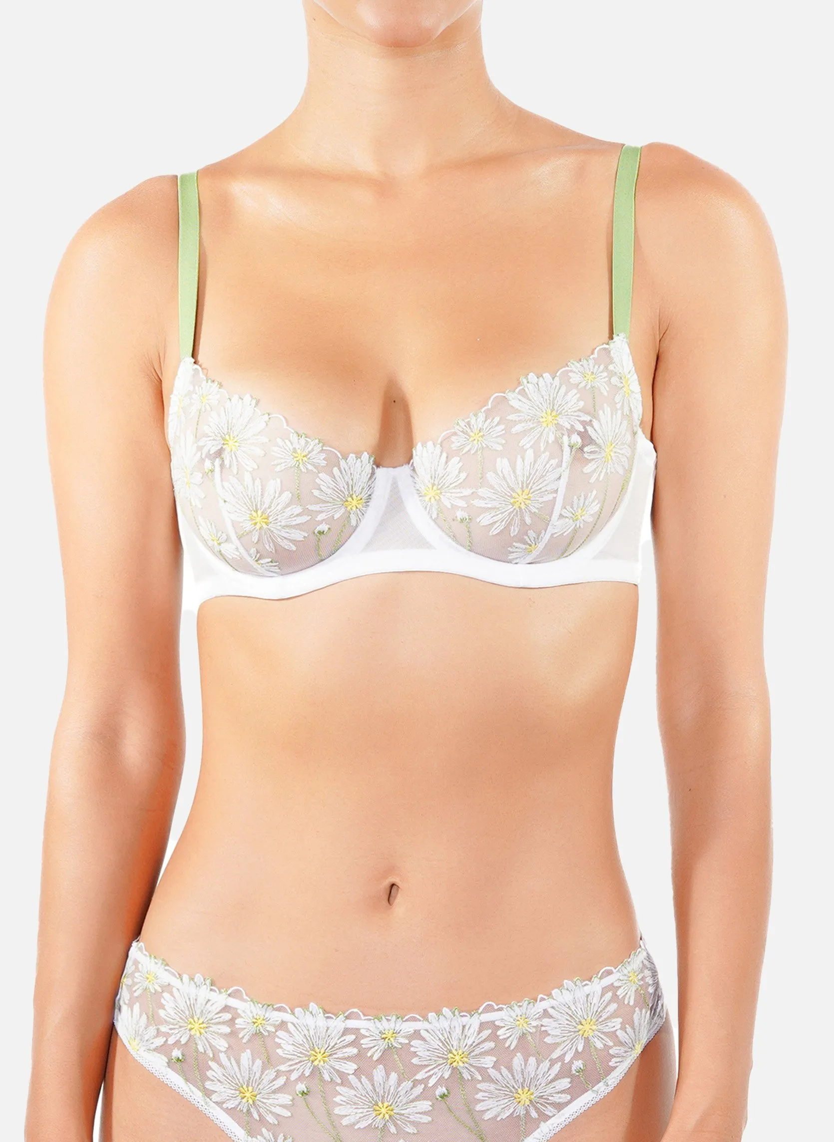 Soutien gorge armatures Blanc DANSE DES FLEURS