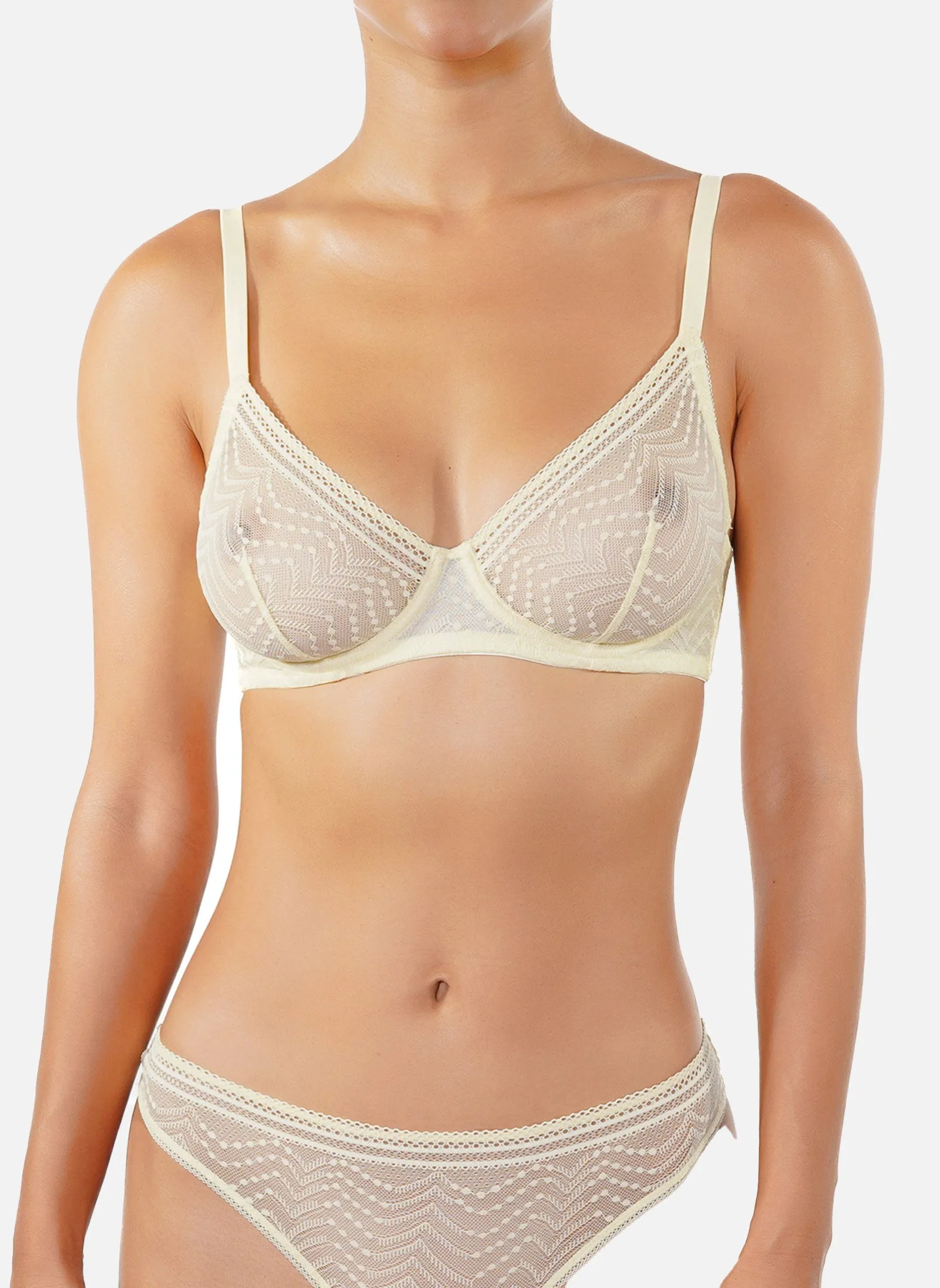 Soutien gorge armatures Jaune ECLATANTE SOLEIL