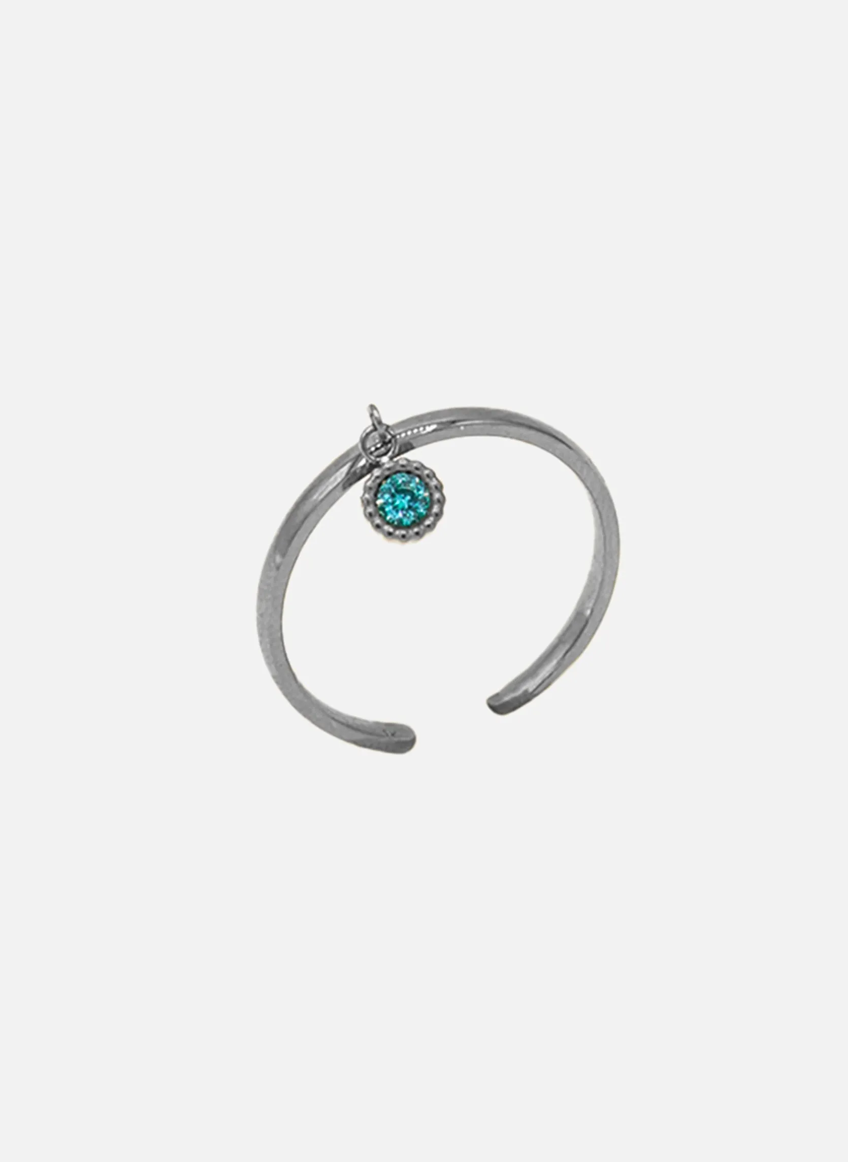 Bague fine divya rond Bleu DIVYA-ROND