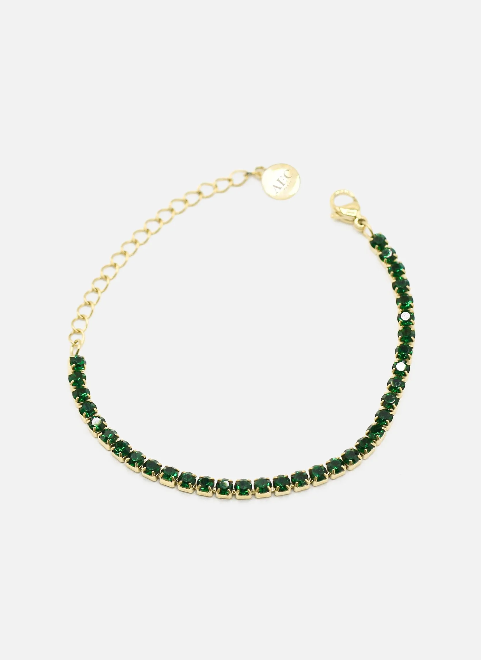 Bracelet chaîne charlotte Vert CHARLOTTE