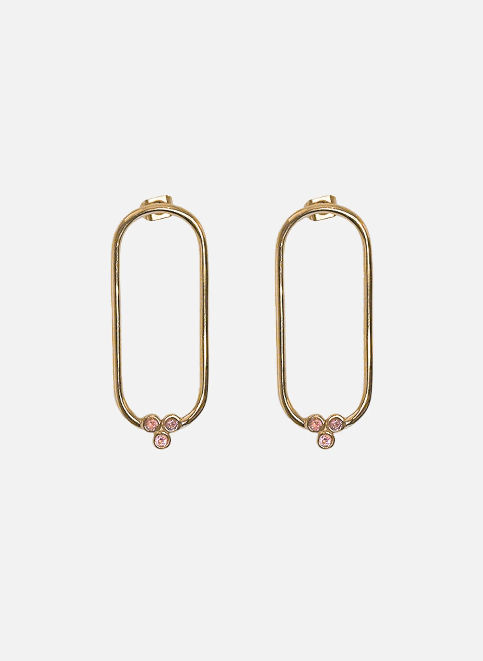 Boucles d'oreilles pendantes mania Rose MANIA