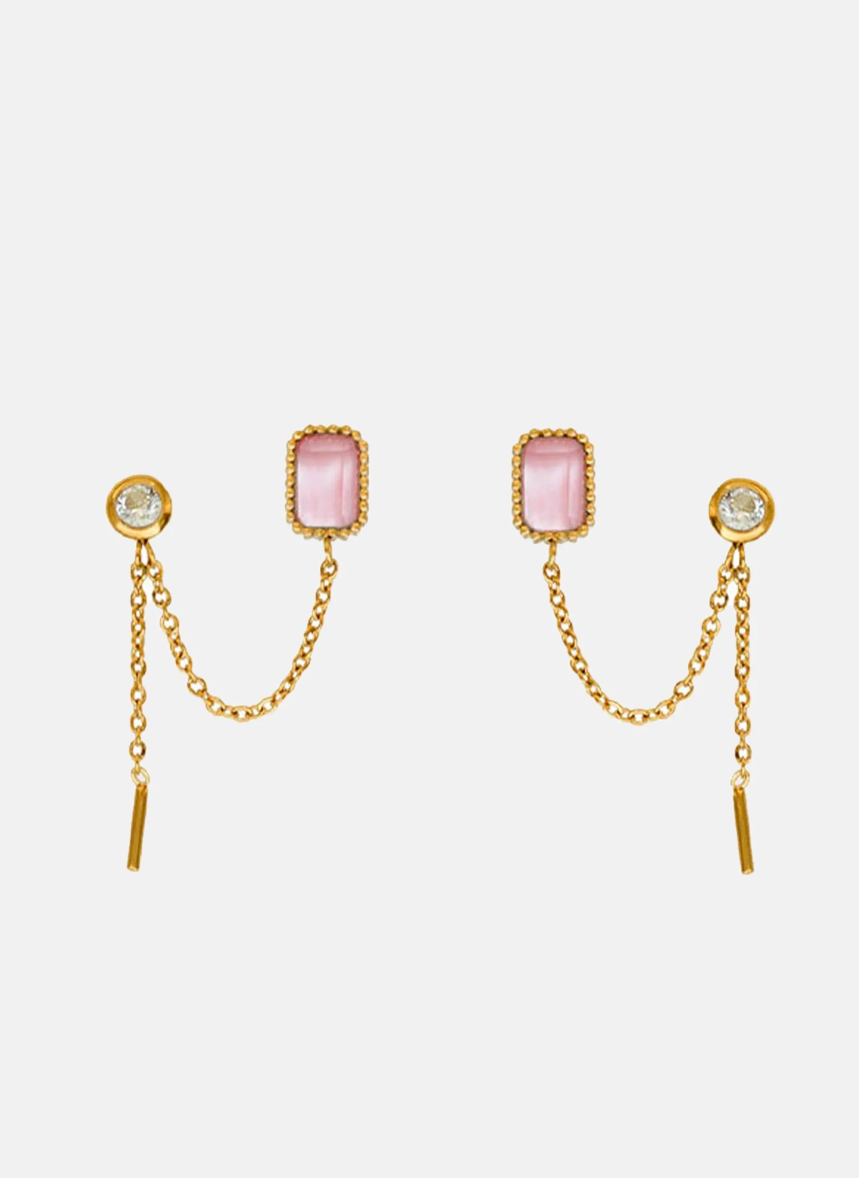 Boucles d'oreilles pendantes damona Rose DAMONA