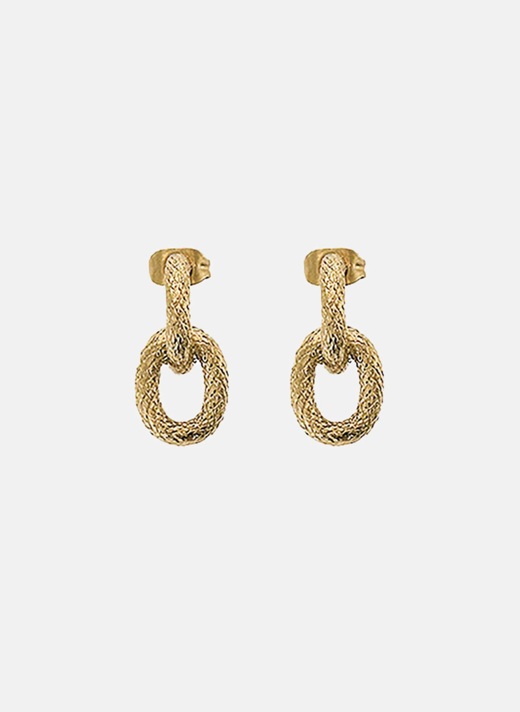 Boucles d'oreilles pendantes saturne Doré SATURNE