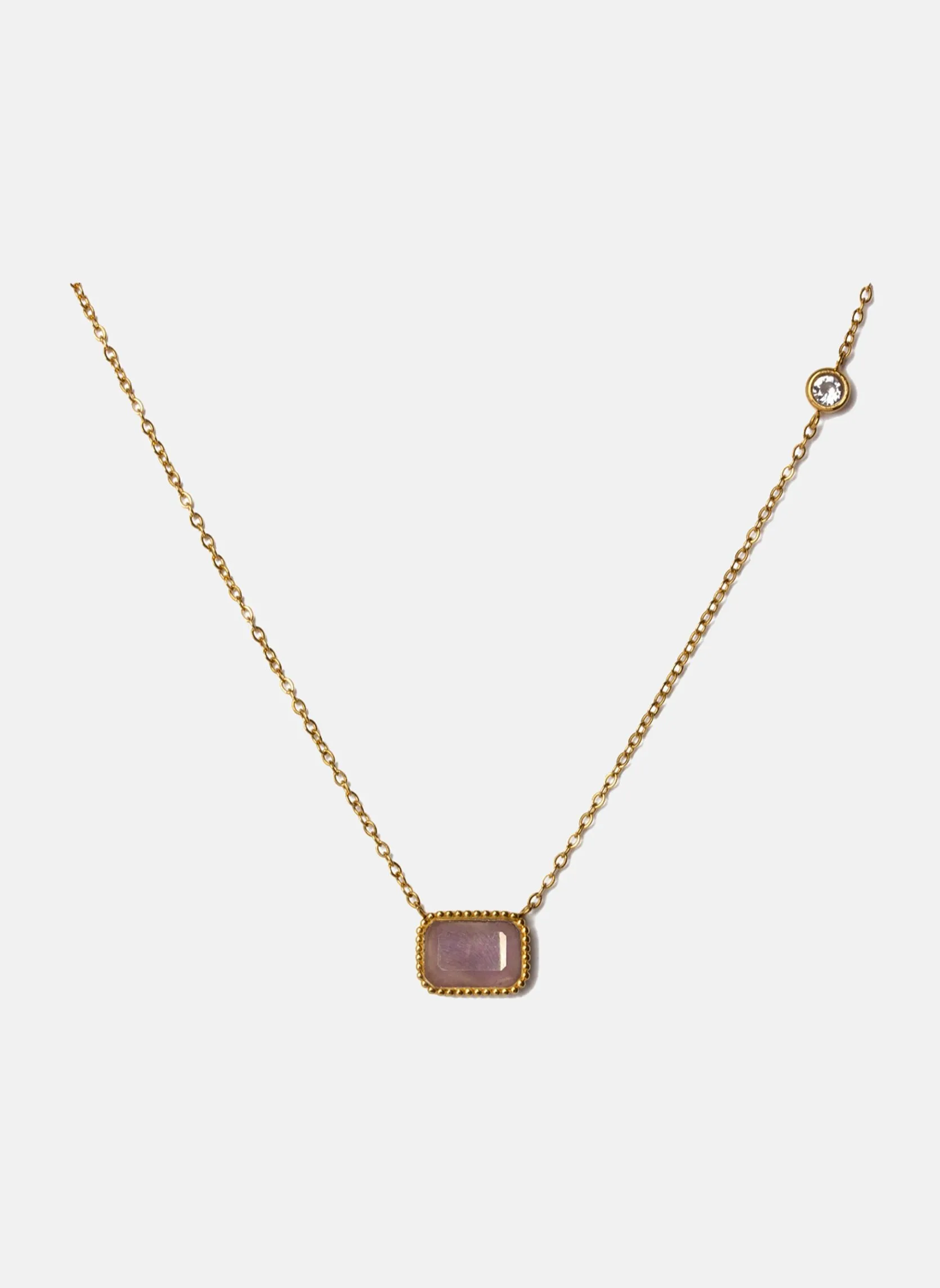 Collier chaîne themis Violet THEMIS