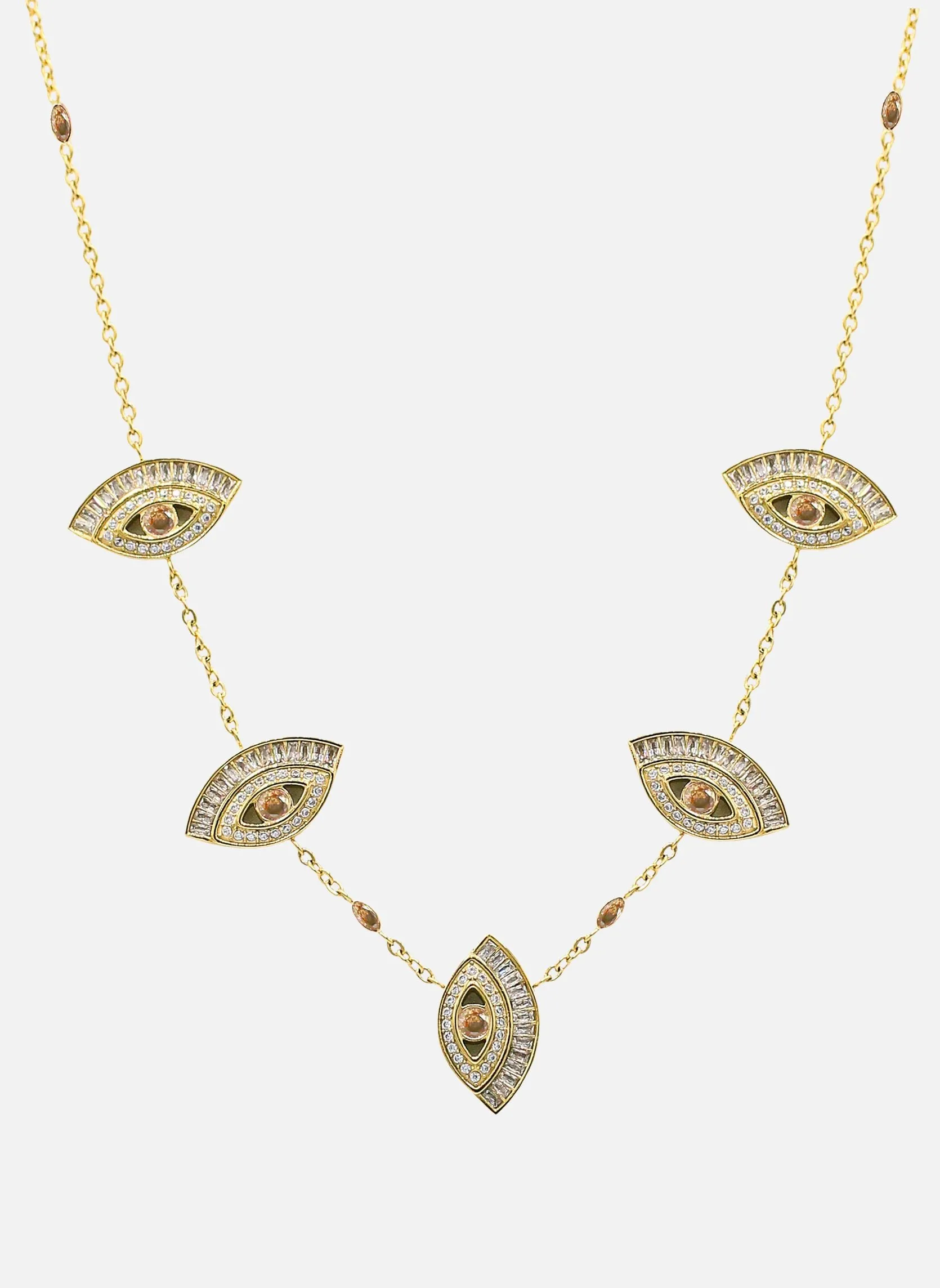 Collier chaîne cléopatre Jaune CLEOPATRE