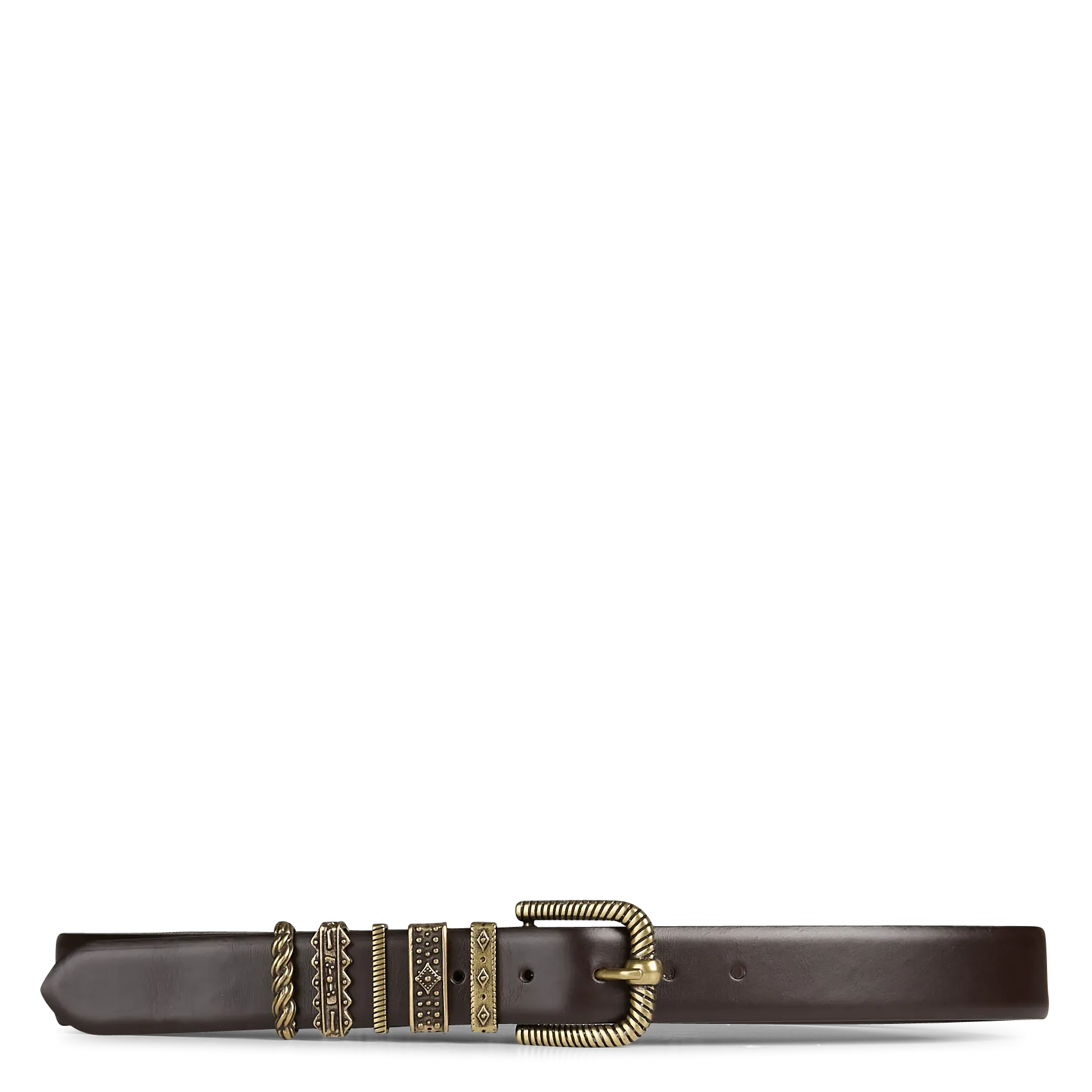Ceinture en cuir Marron BERKANE
