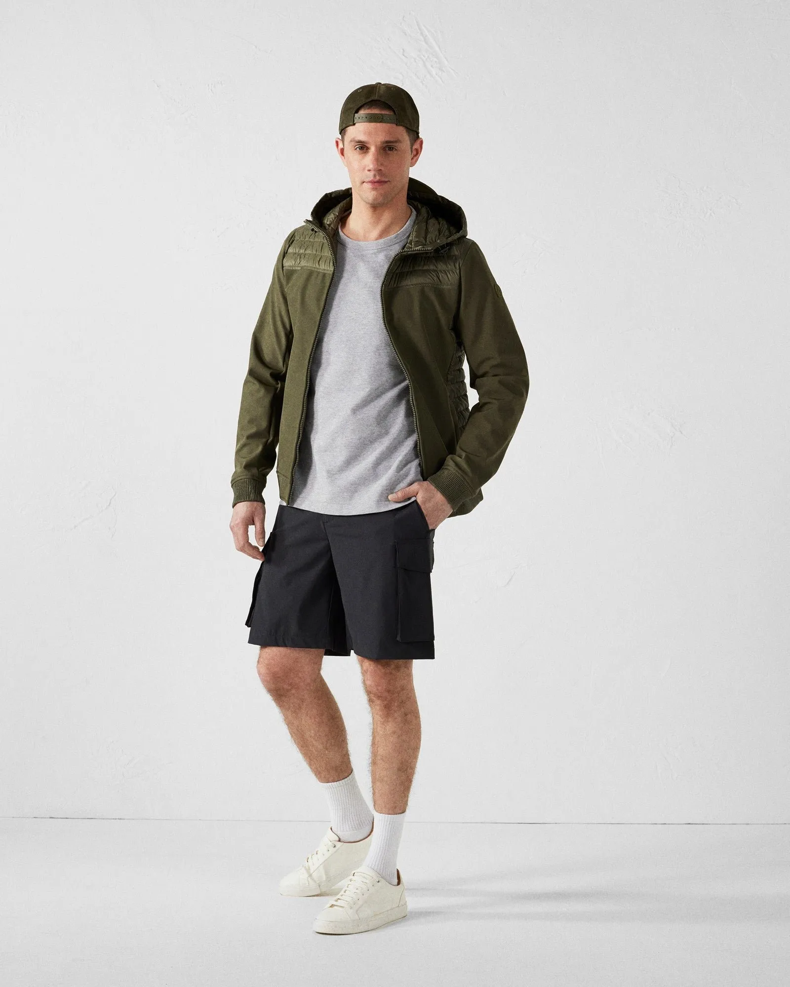 Doudoune bi-matière softshell paco 2.0 Vert