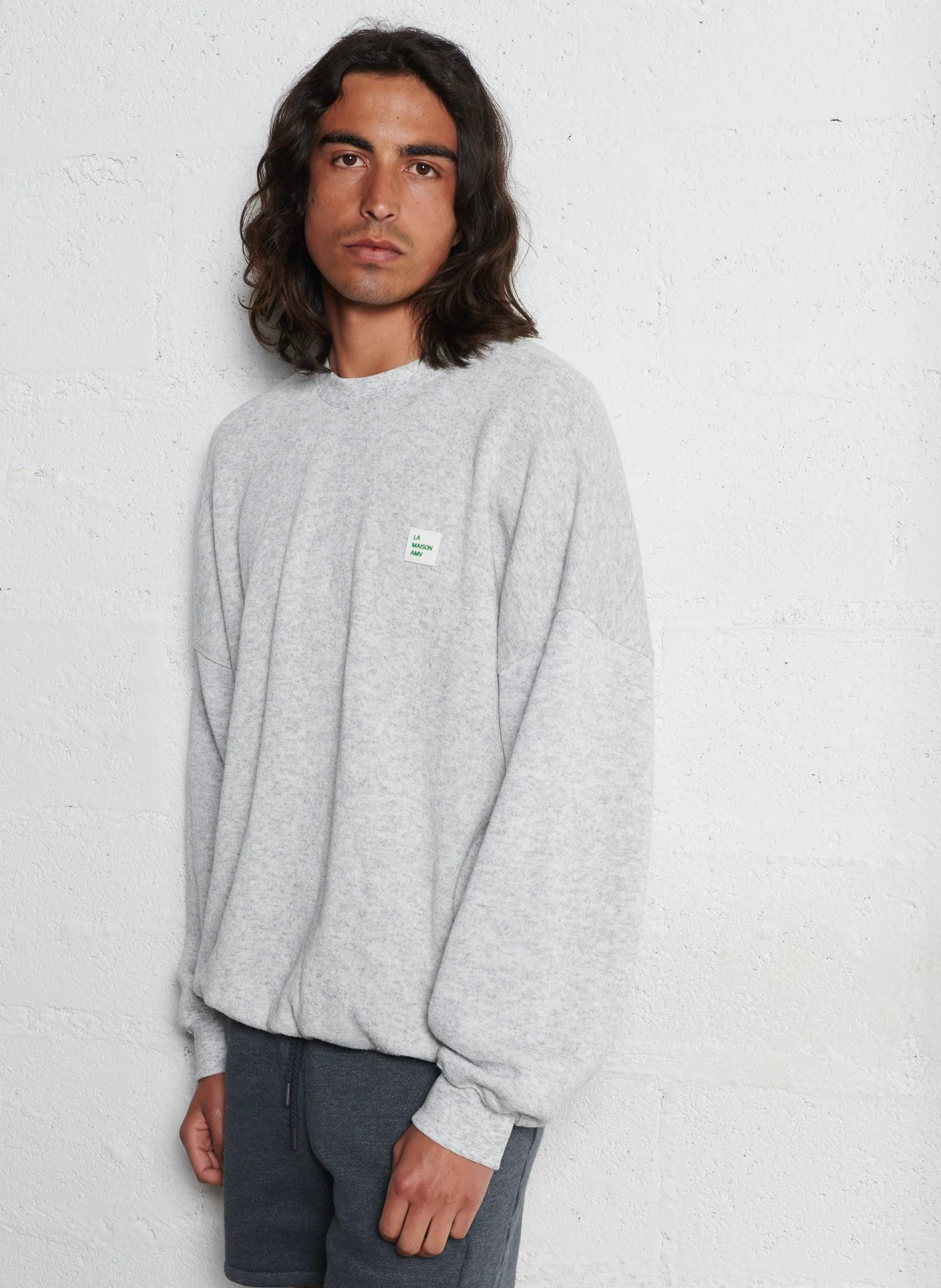 Sweat oversize Gris EVONA