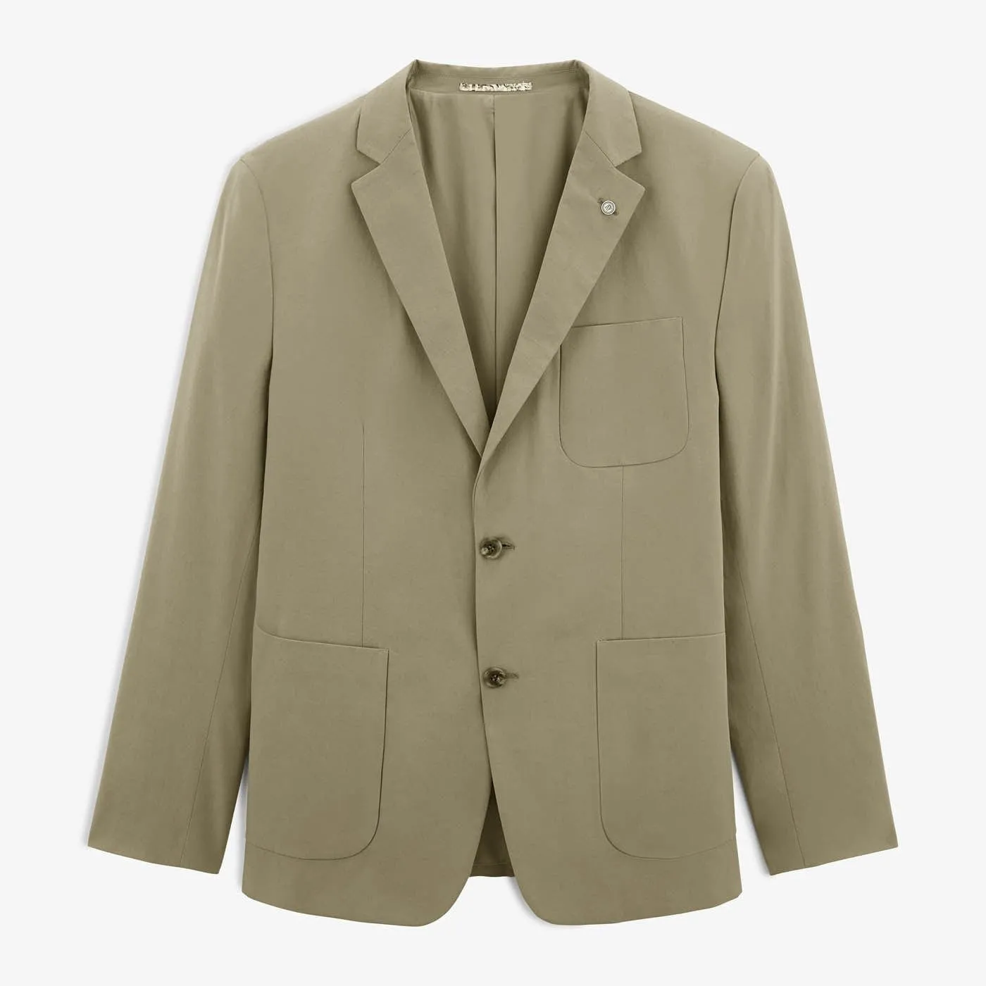 Veste blazer en coton Kaki SIMONNI