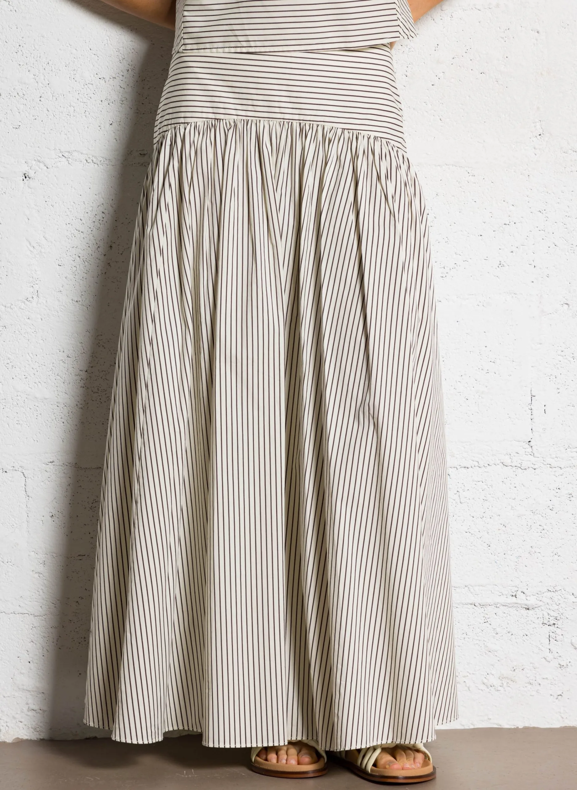 Jupe midi à rayures Multicolore PROCIDA