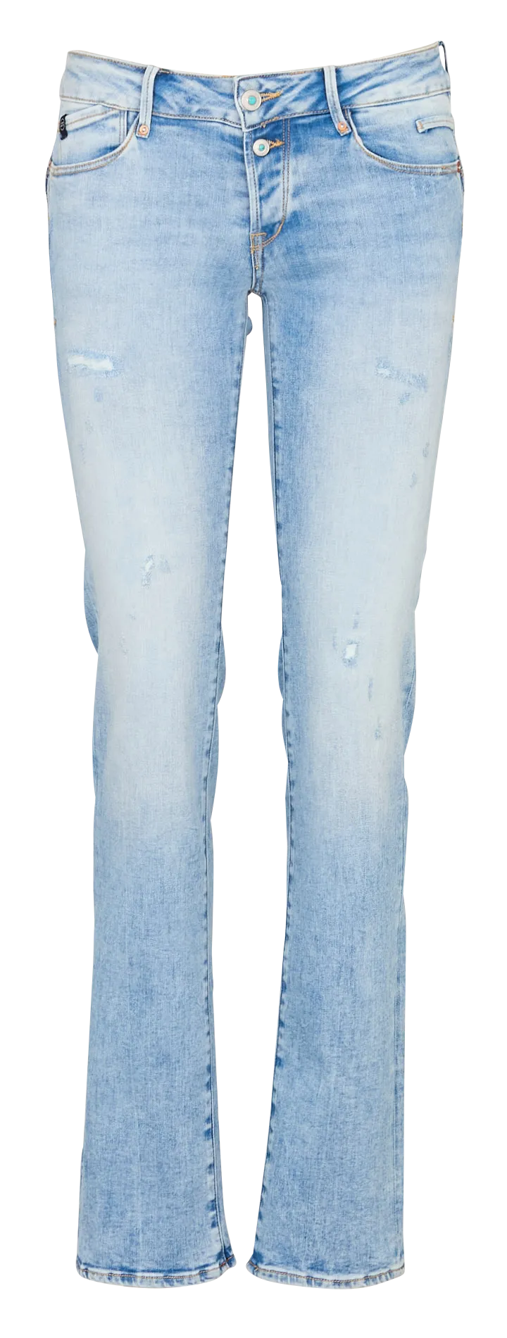 Jean ajusté en coton mélangé Bleu ARGOS