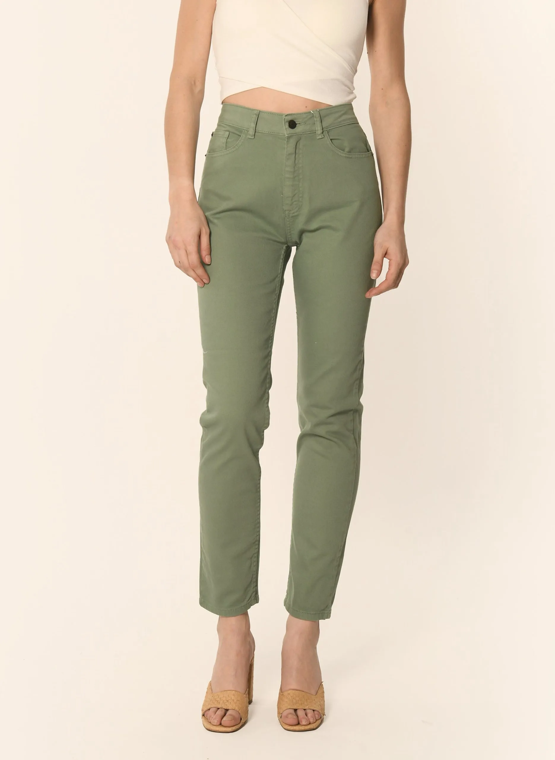 Jean droit Vert ALEK