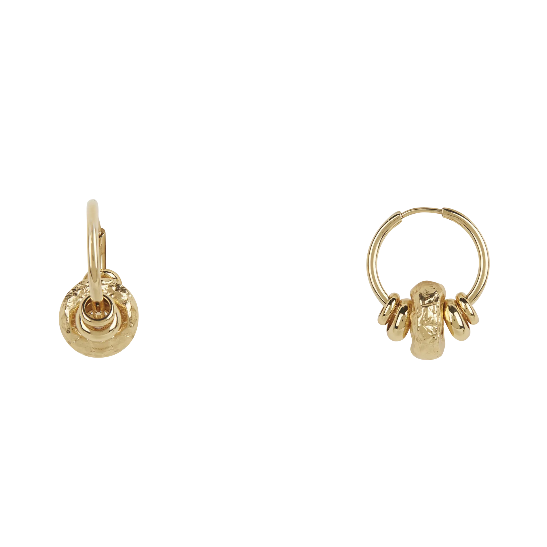 Boucles d'oreilles arrondies Doré LEELO