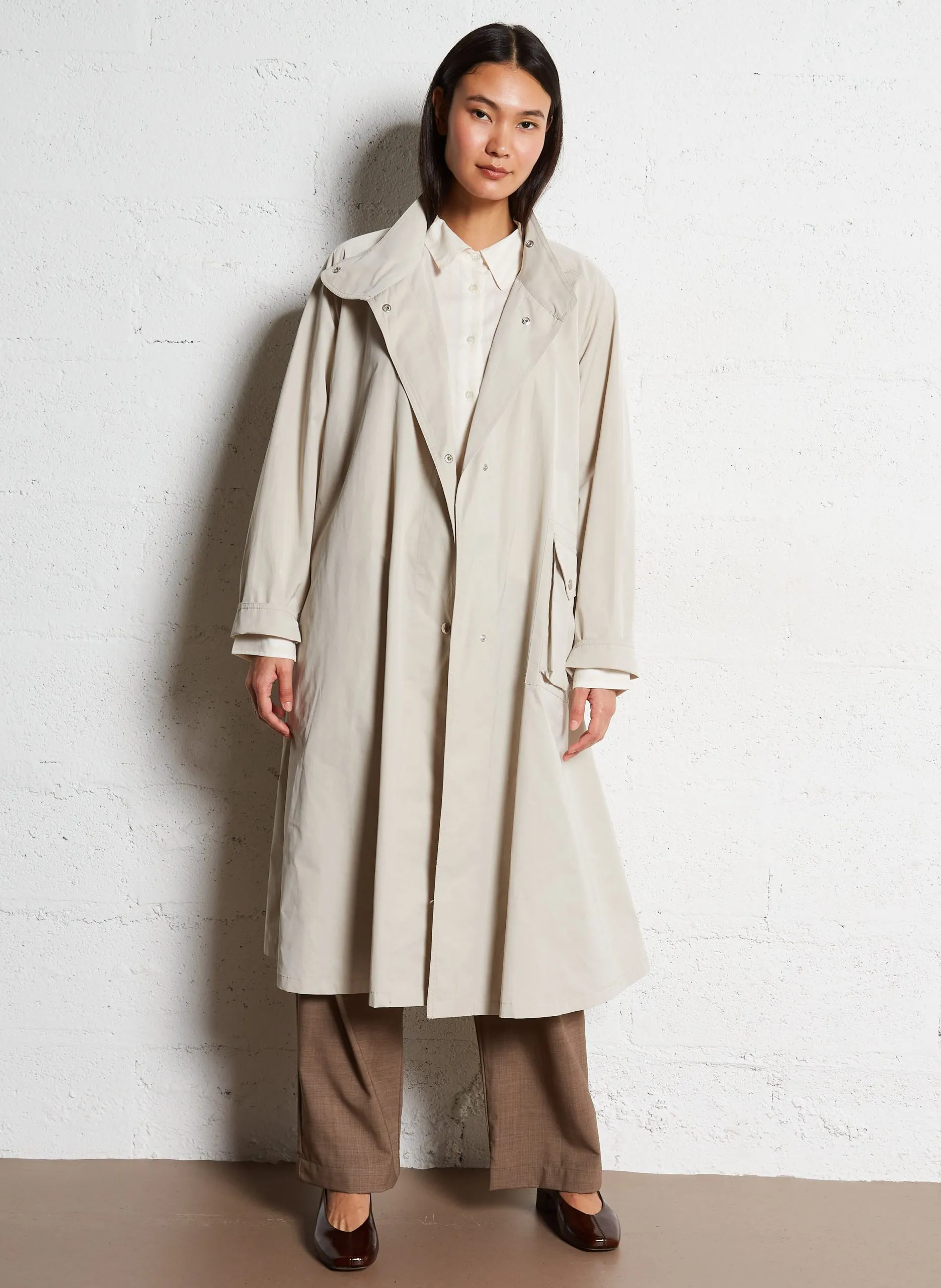Trench oversize Beige ANCON
