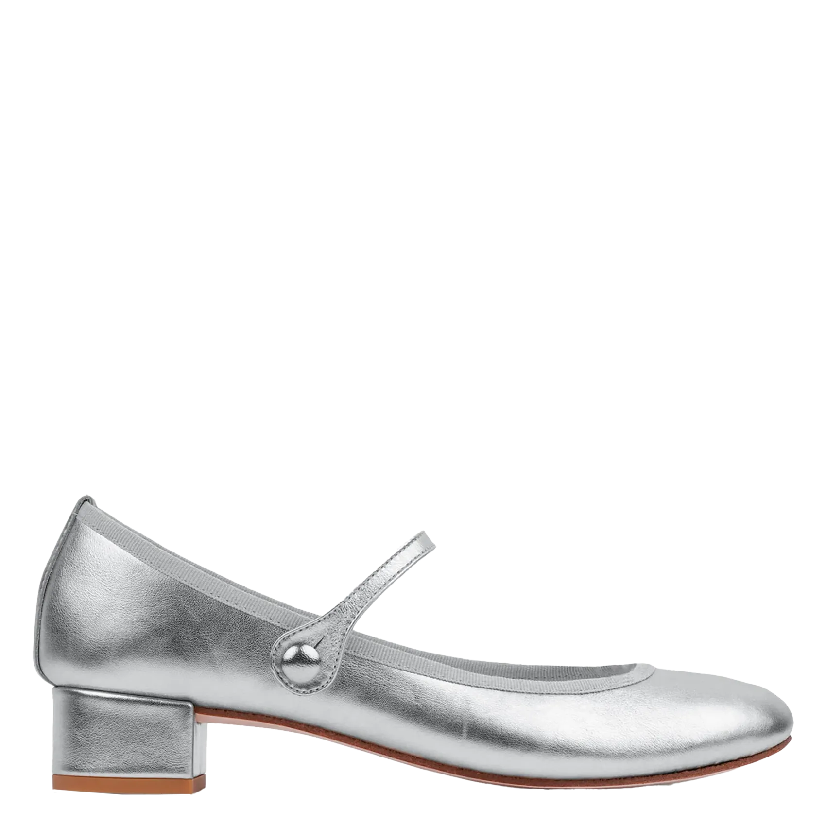 Babies en cuir Argent ROSE