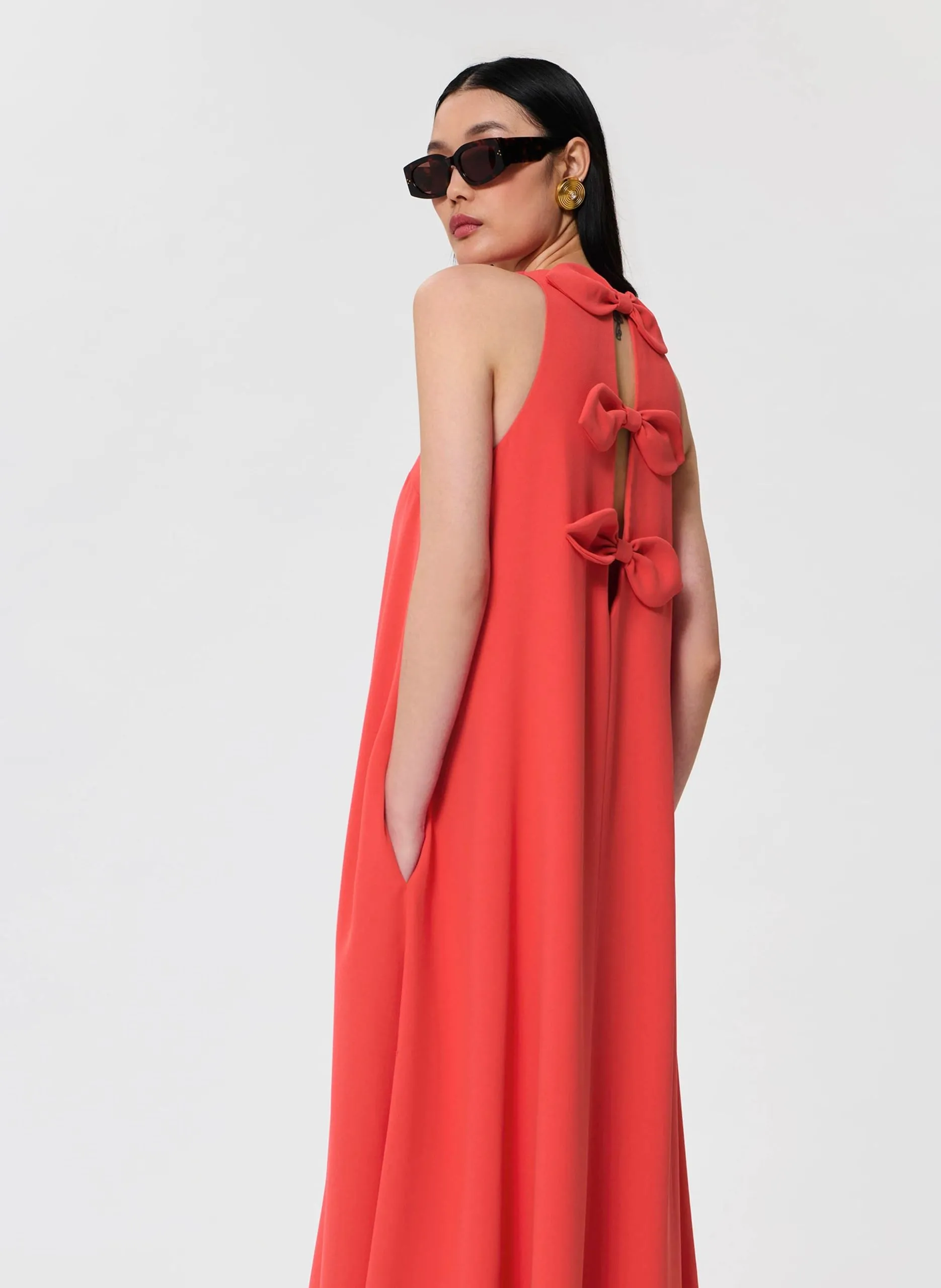 Robe longue Rouge ROXANNE