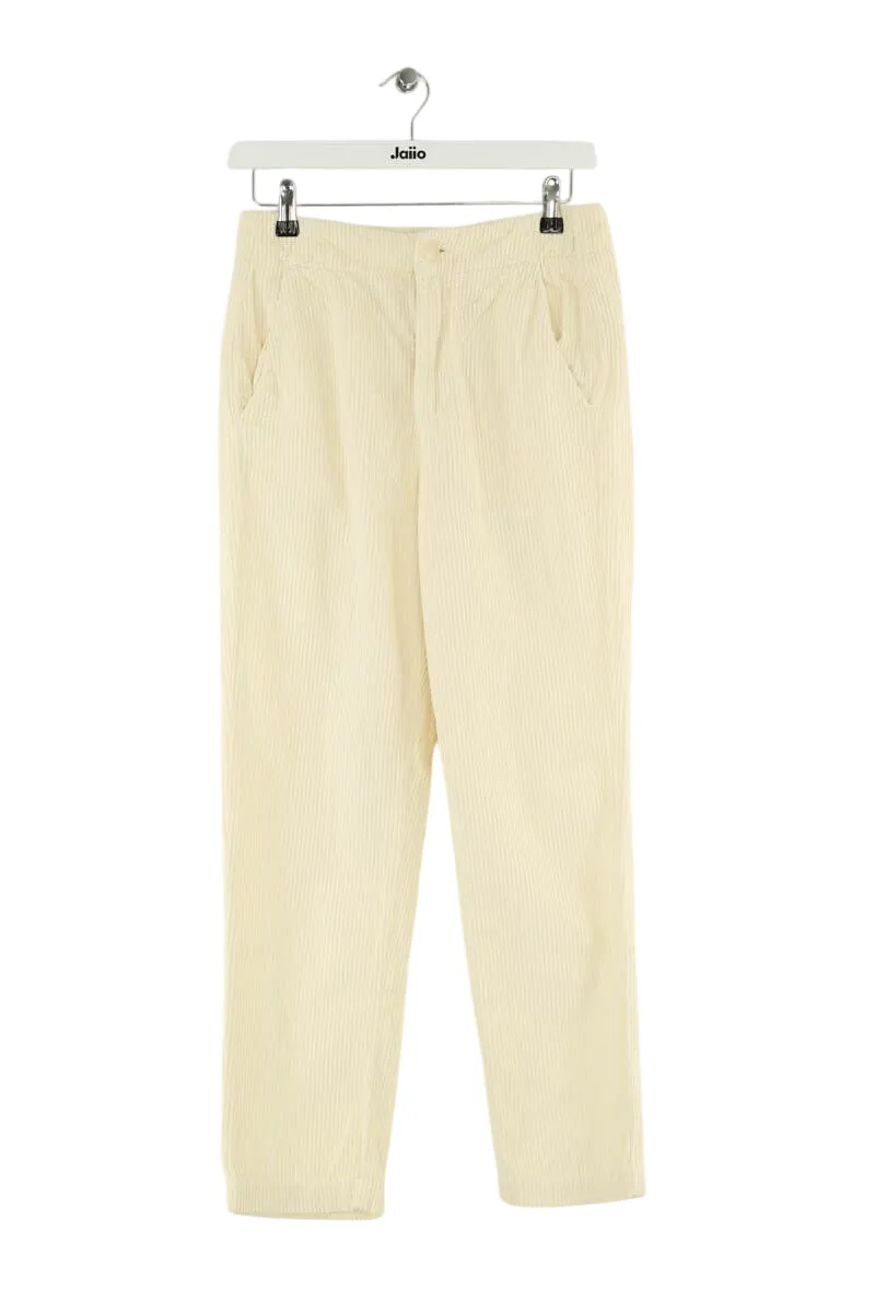 Pantalon droit en coton Blanc