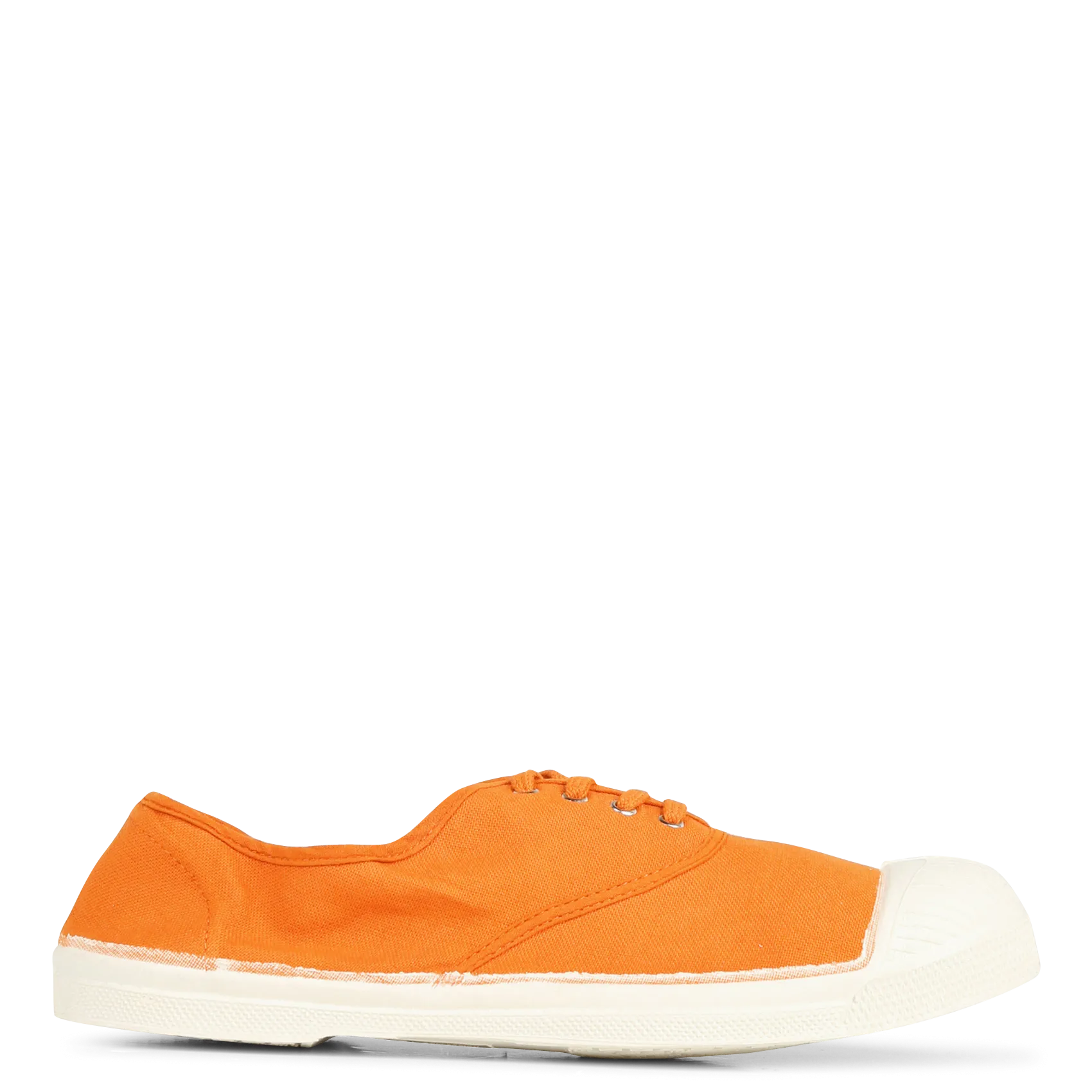 Espadrilles à lacets en coton Orange
