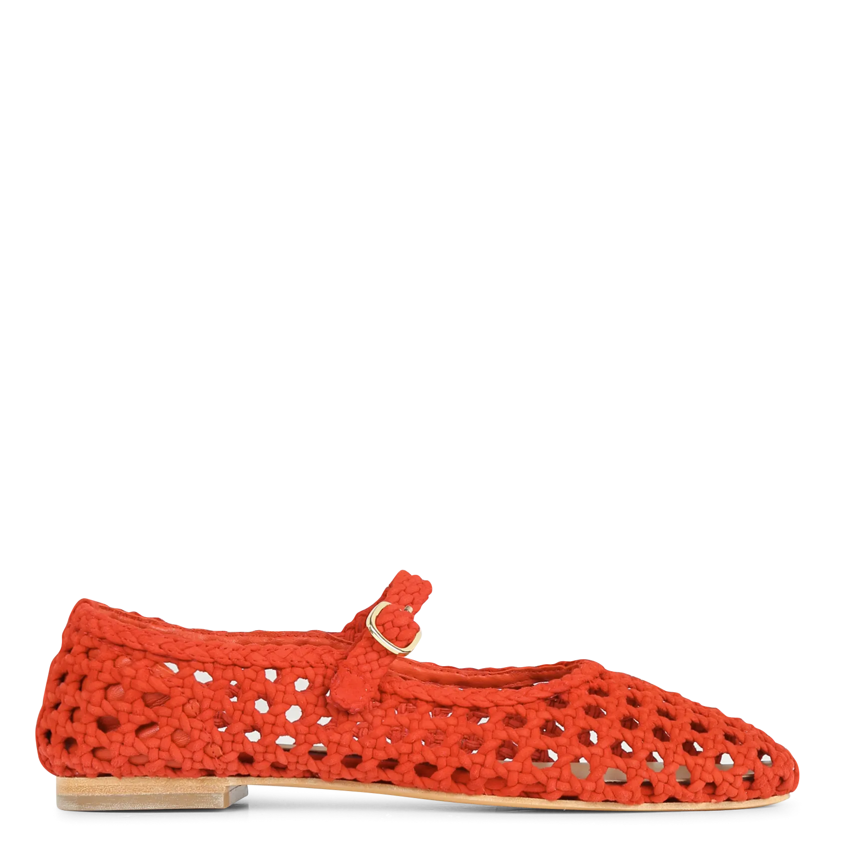 Ballerines en cuir Rouge CLAUDETTE