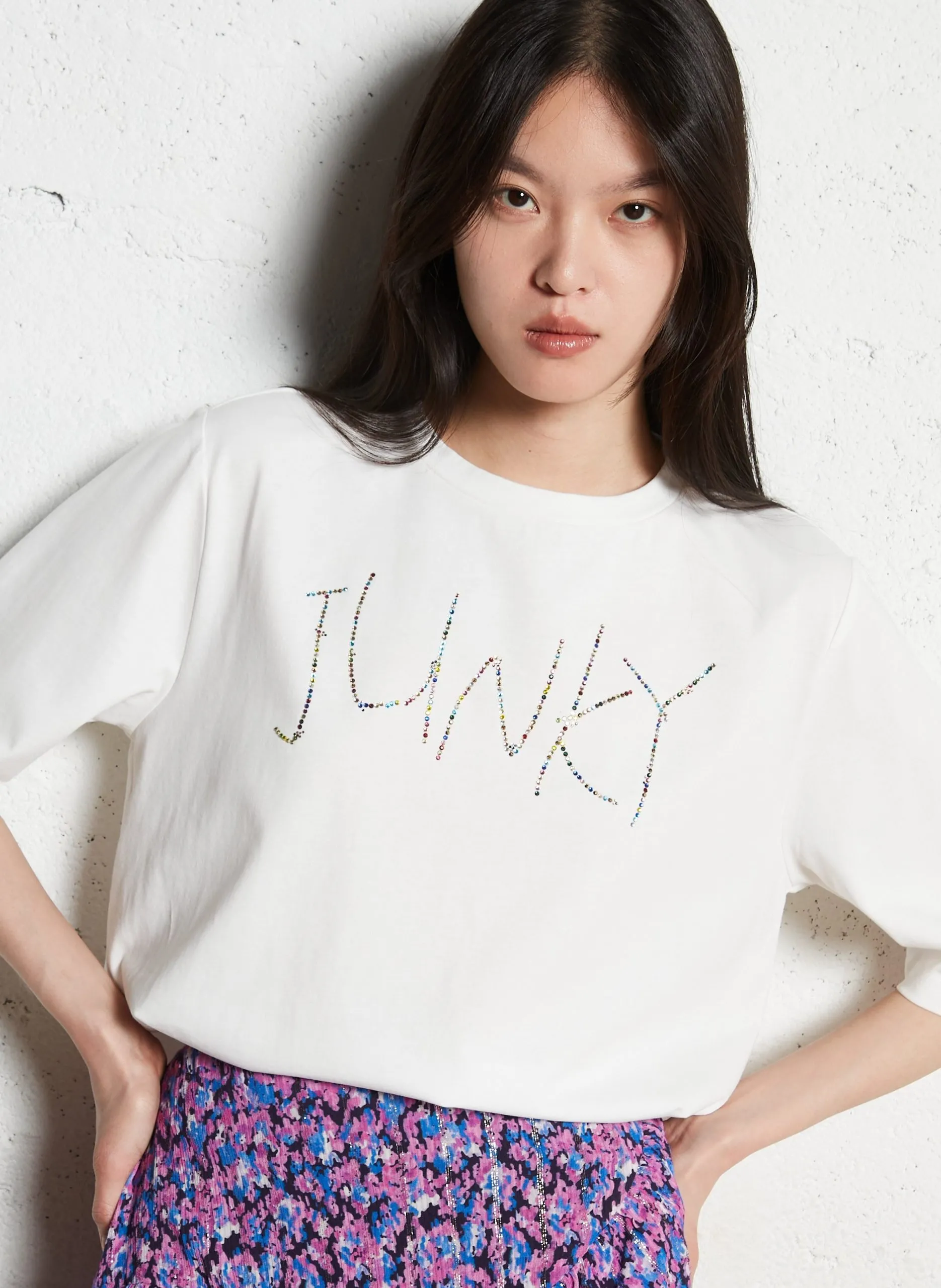 Tee-shirt oversize en coton Blanc TEJUNE