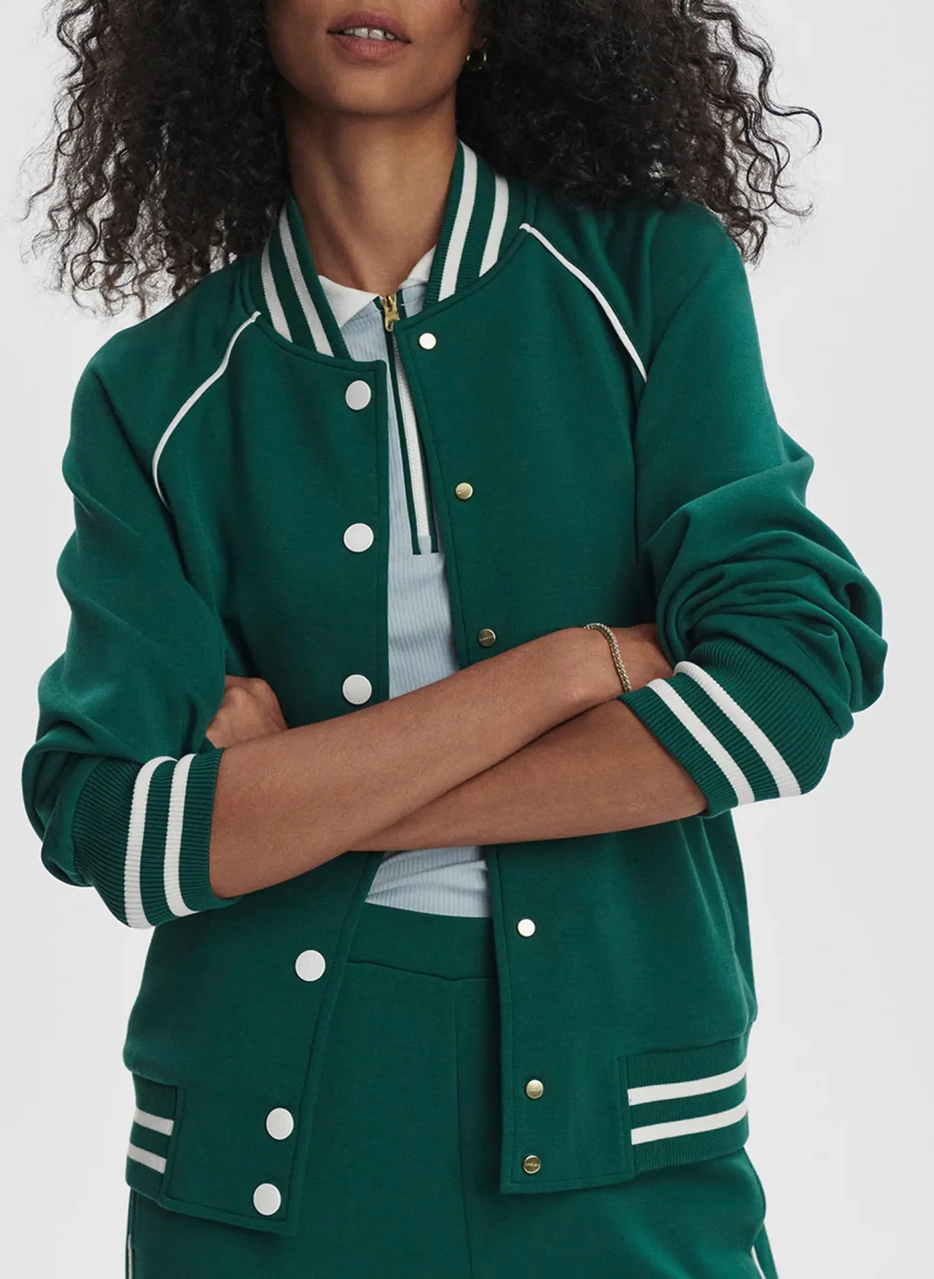 Veste droite boutonnée Vert JEPSON