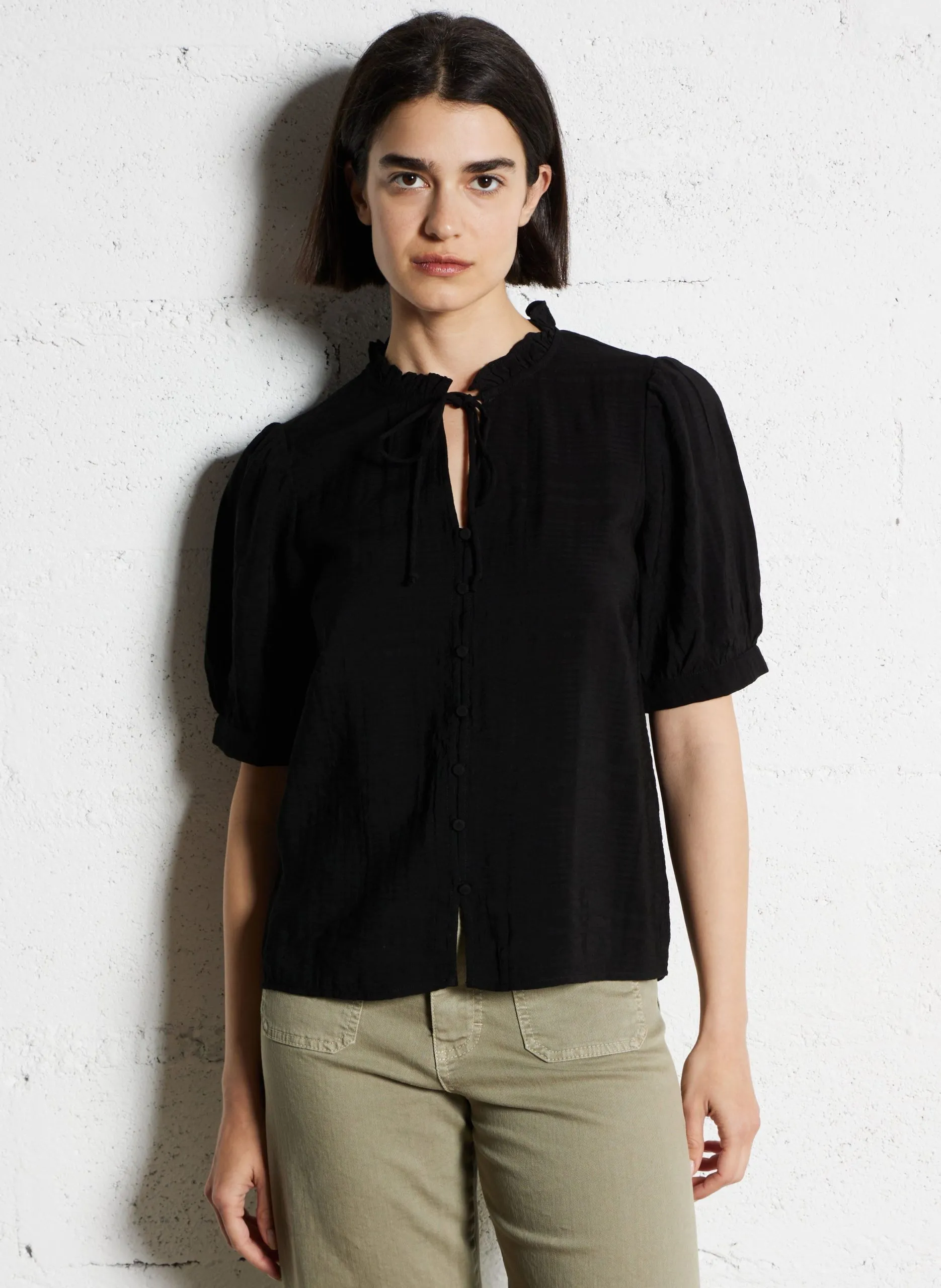 Chemise droite Noir