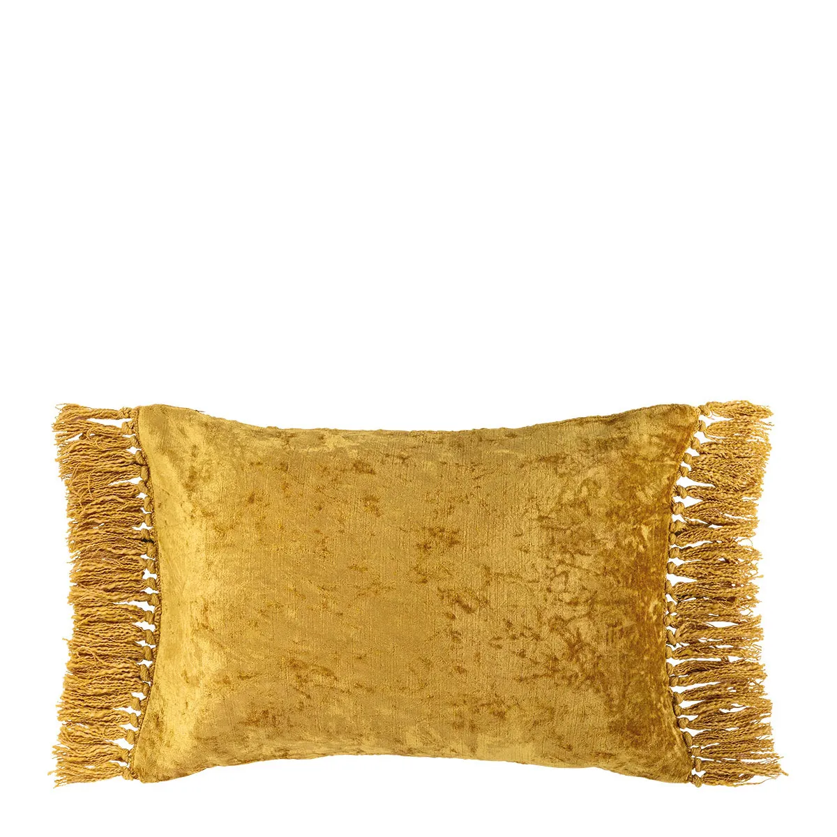 Housse de coussin en velours irisé Jaune