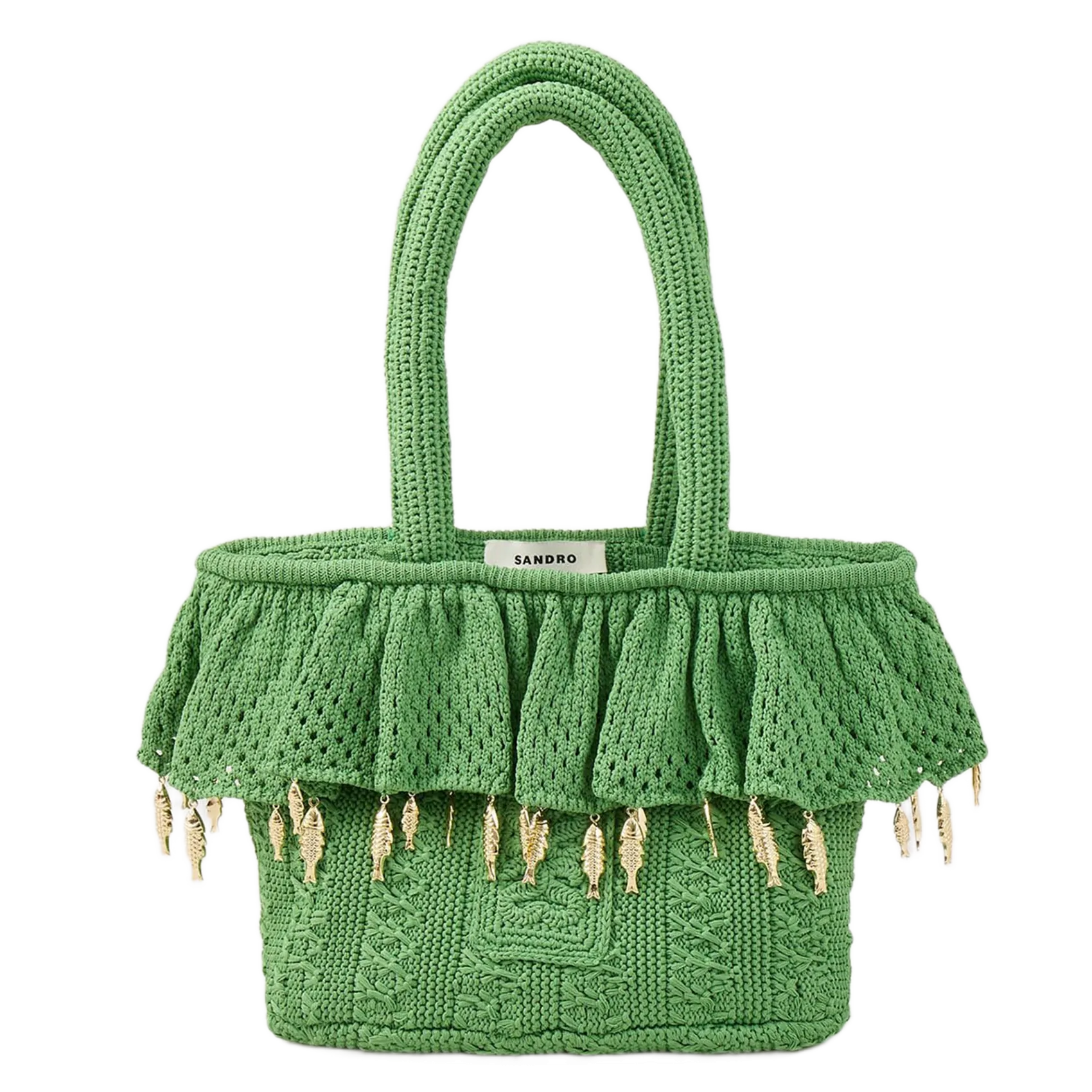 Sac en crochet Vert