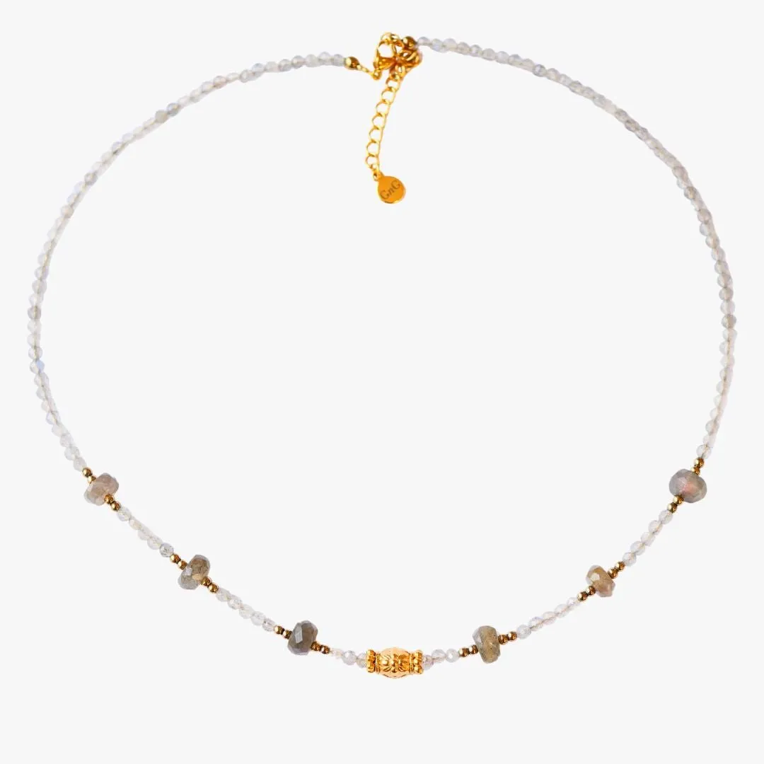 Collier labradorite Gris CHETNA