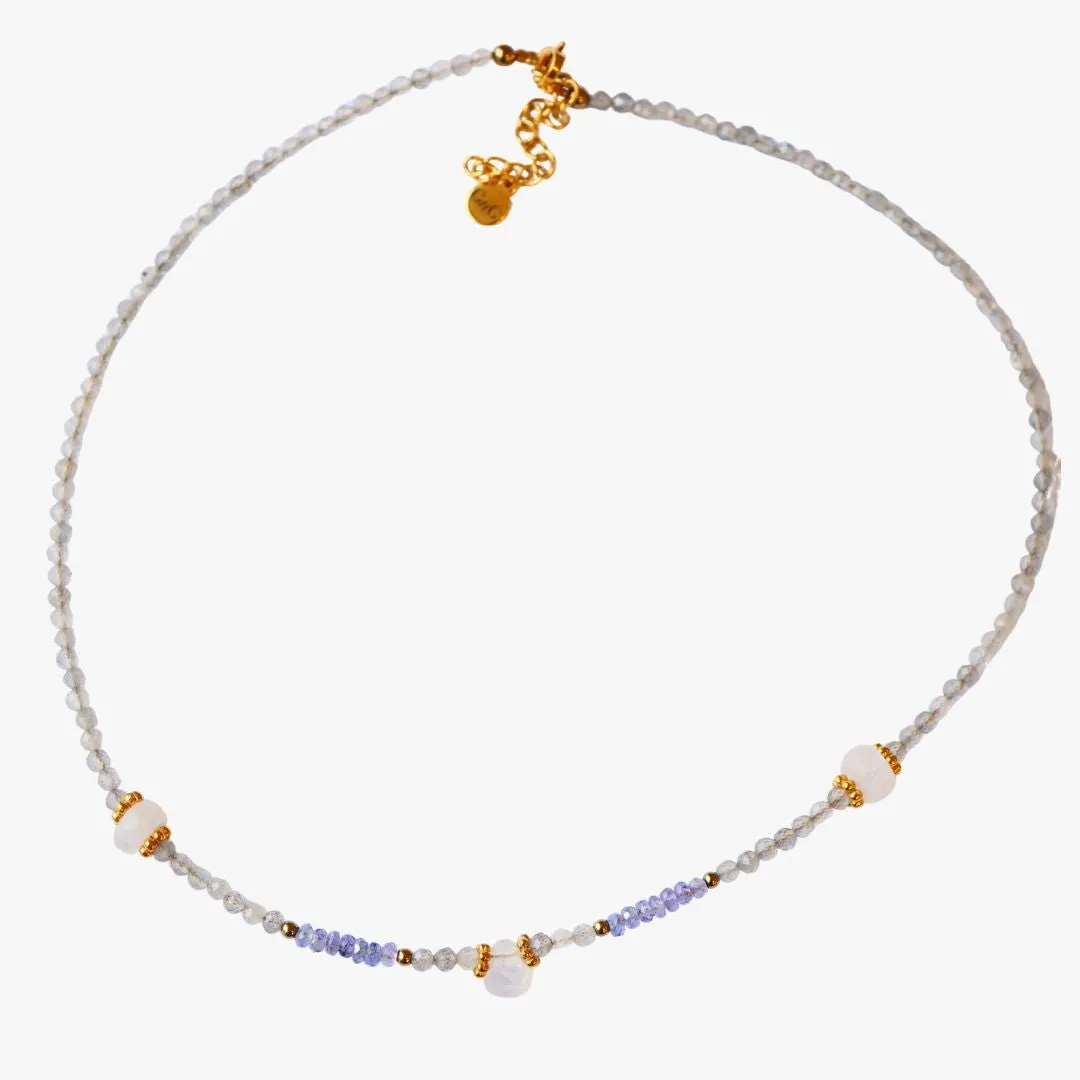 Collier labradorite Gris UJJWAL