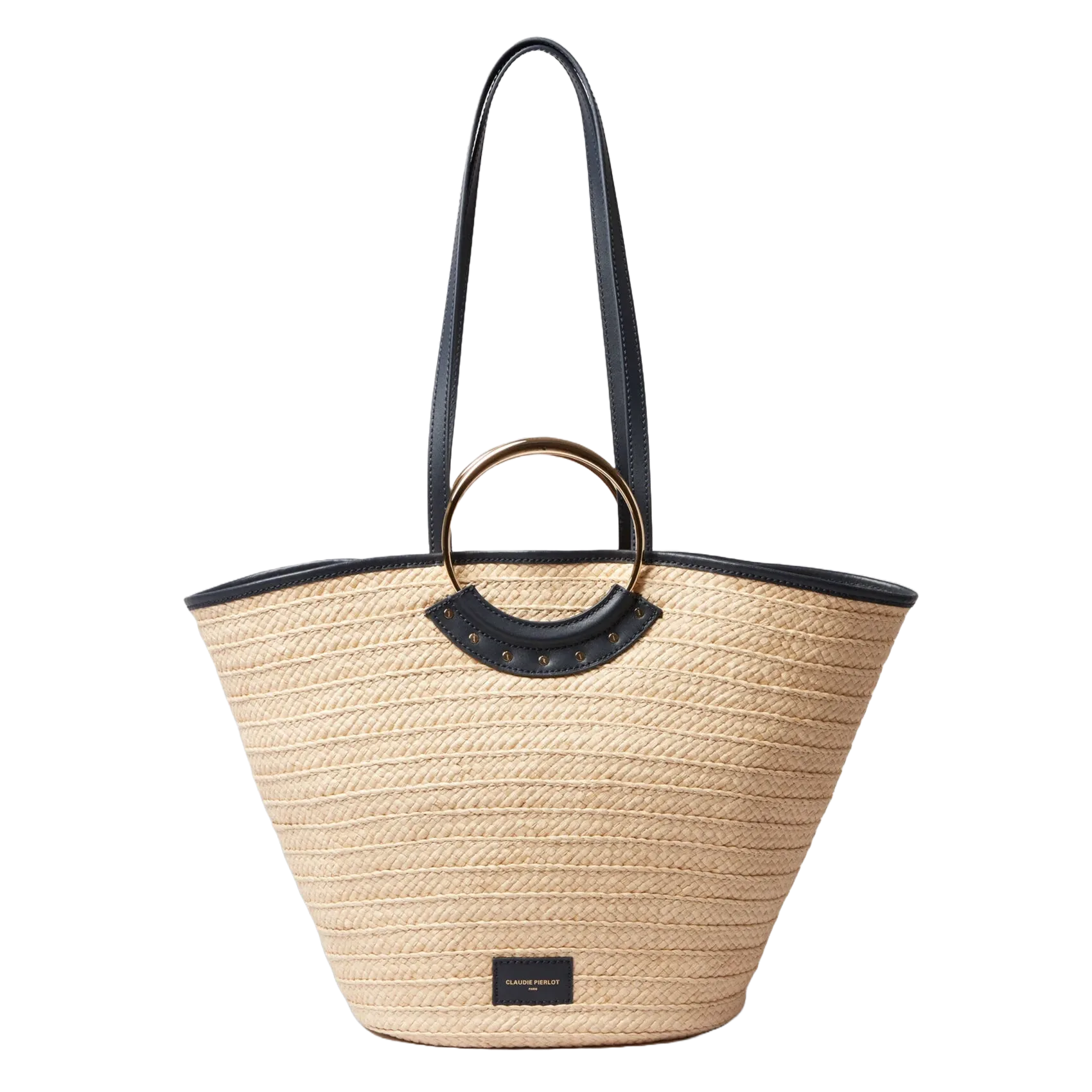 Panier en raphia Bleu