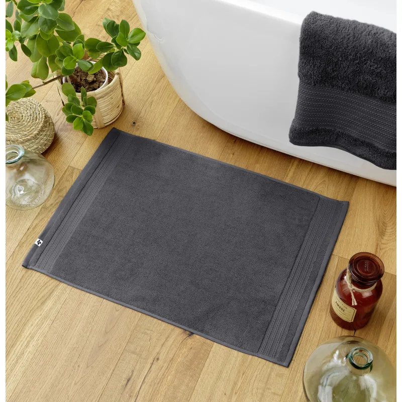 Tapis de bain 100% coton peigné Orange