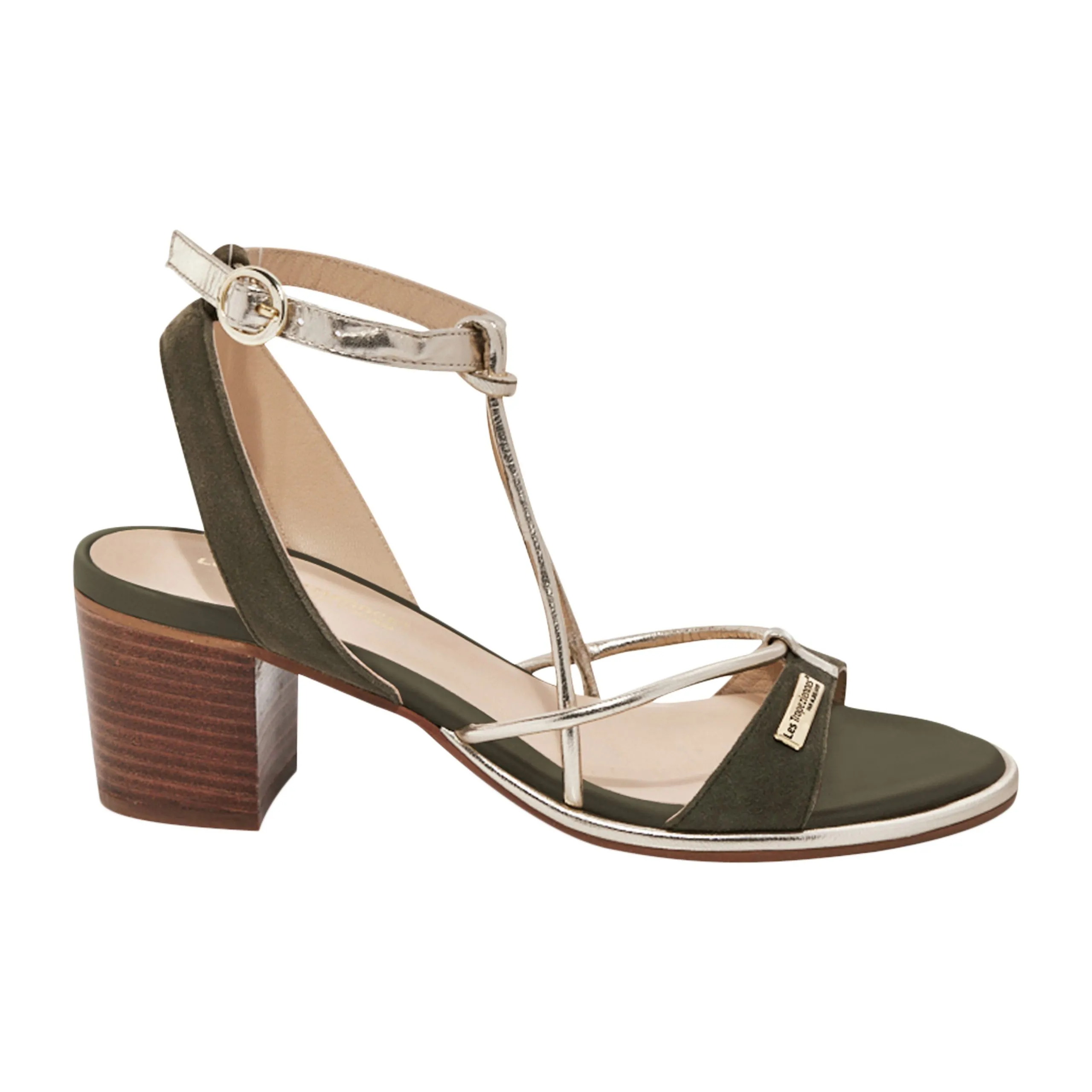 Sandales à talon cuir  lilonbuc Orange