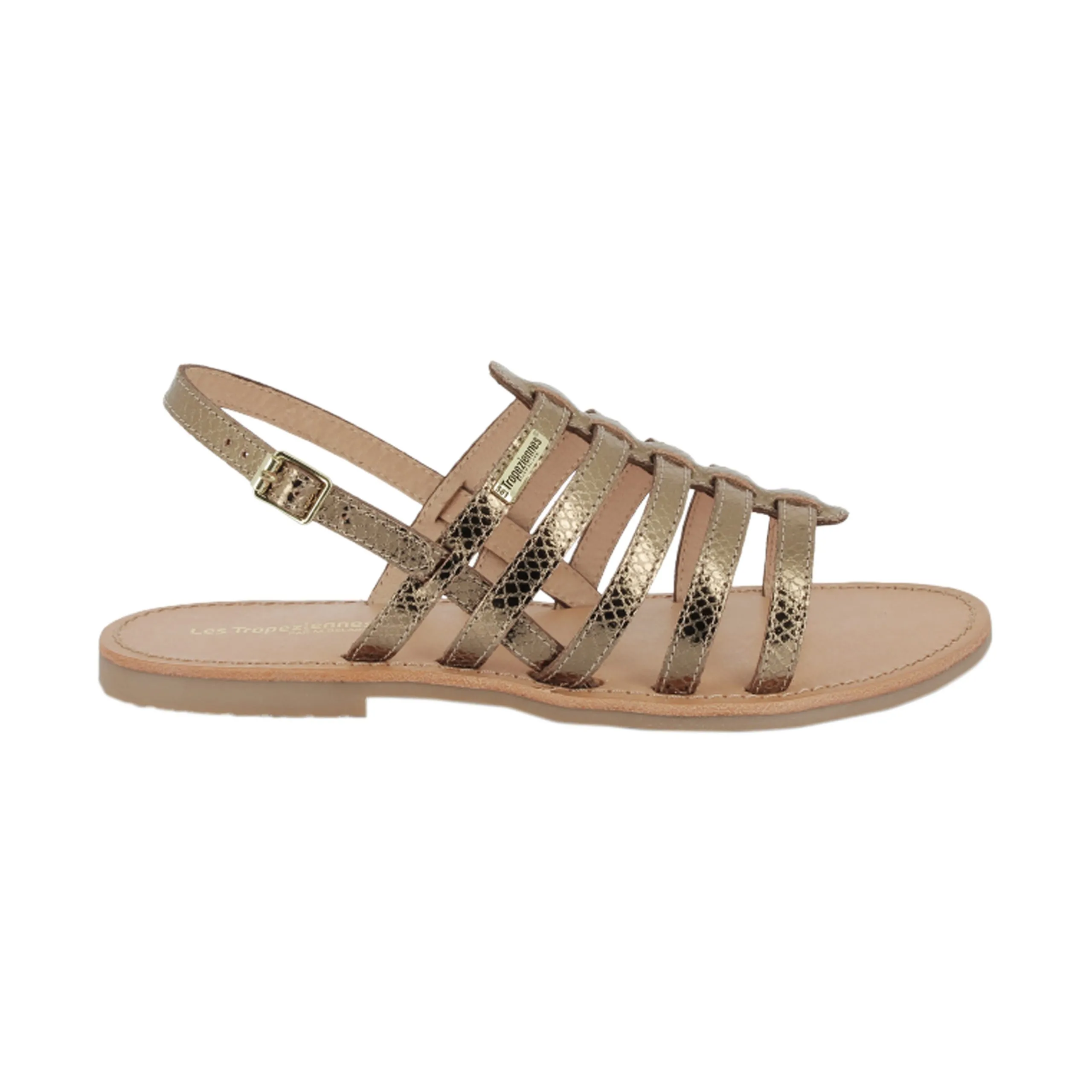 Sandales cuir hikano Doré