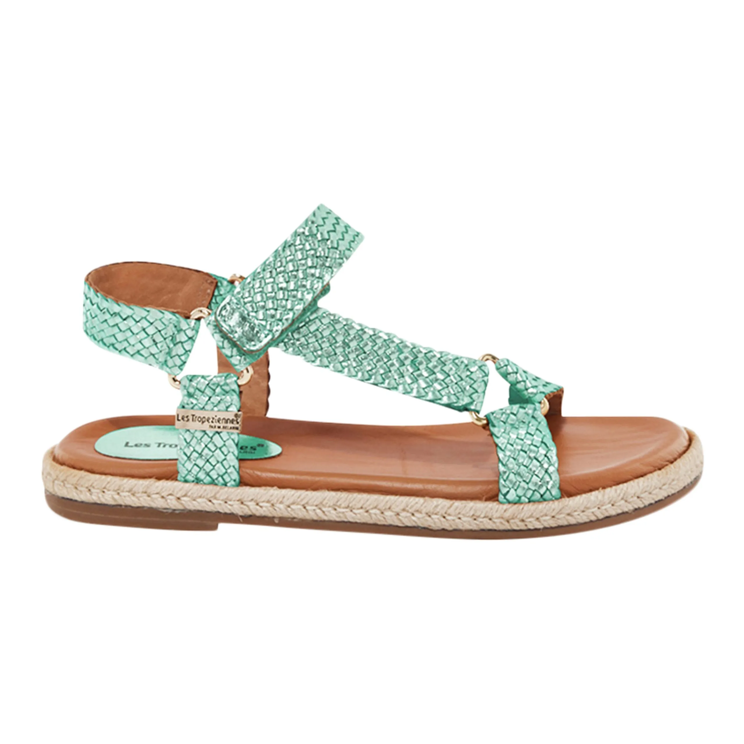 Sandales cuir par m.belarbi hipsto Doré