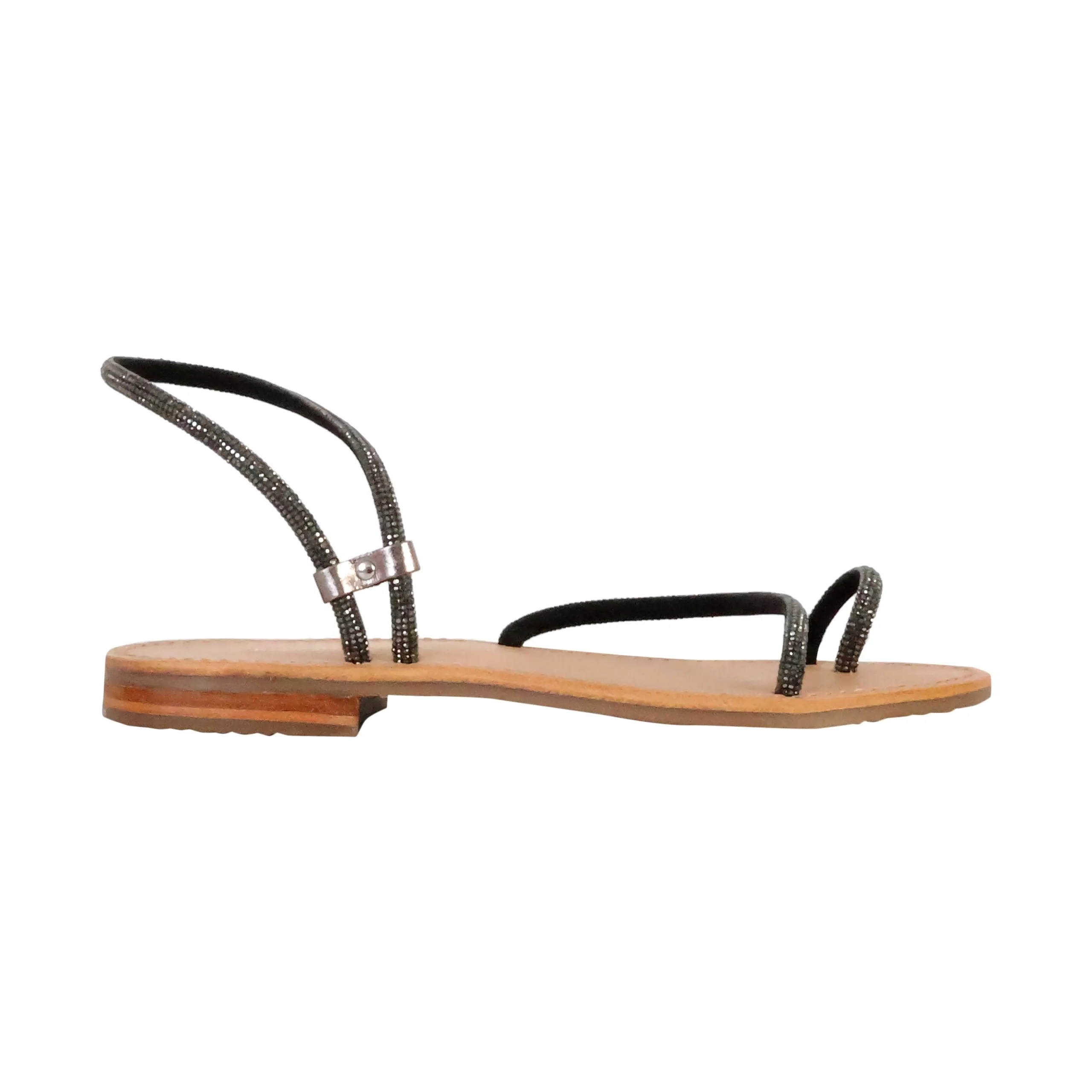 Sandales cuir par m.belarbi hodaxa Argent