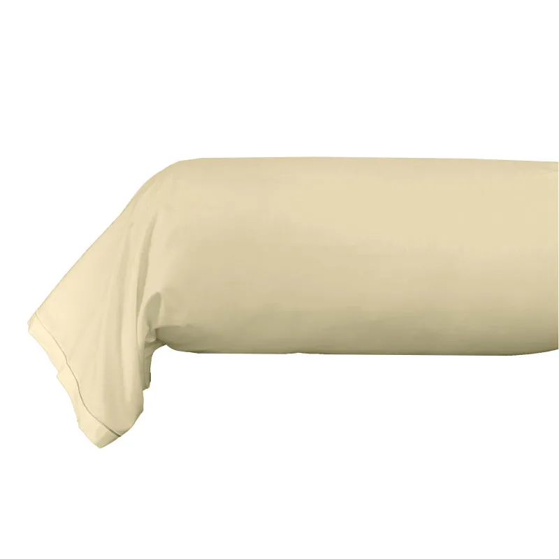 Taie de traversin coton pur Beige