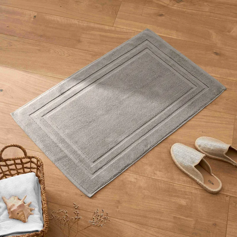 Tapis de bain 100% coton peigné Beige