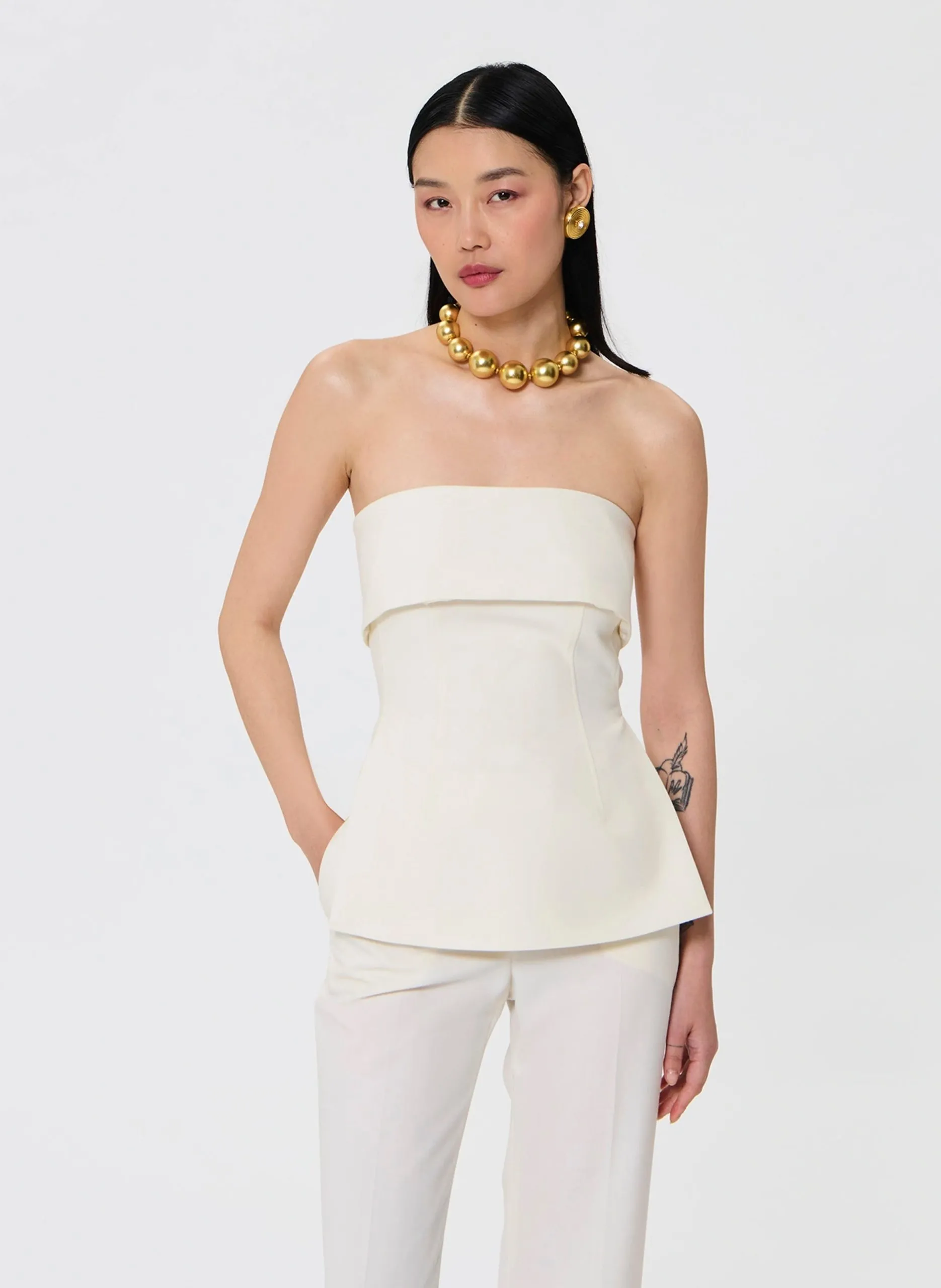 Bustier cintré Beige TONNIE