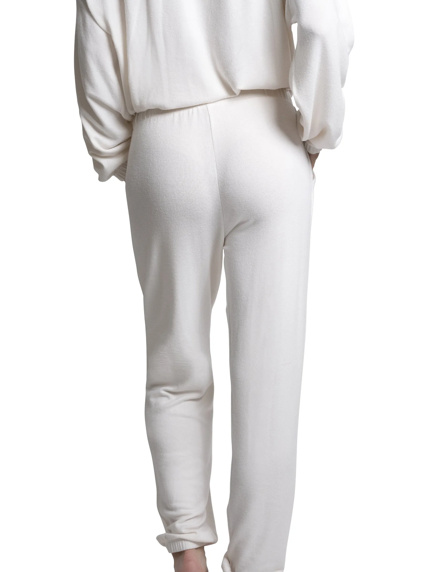 Pantalon fluide coupe droite Beige OCEA