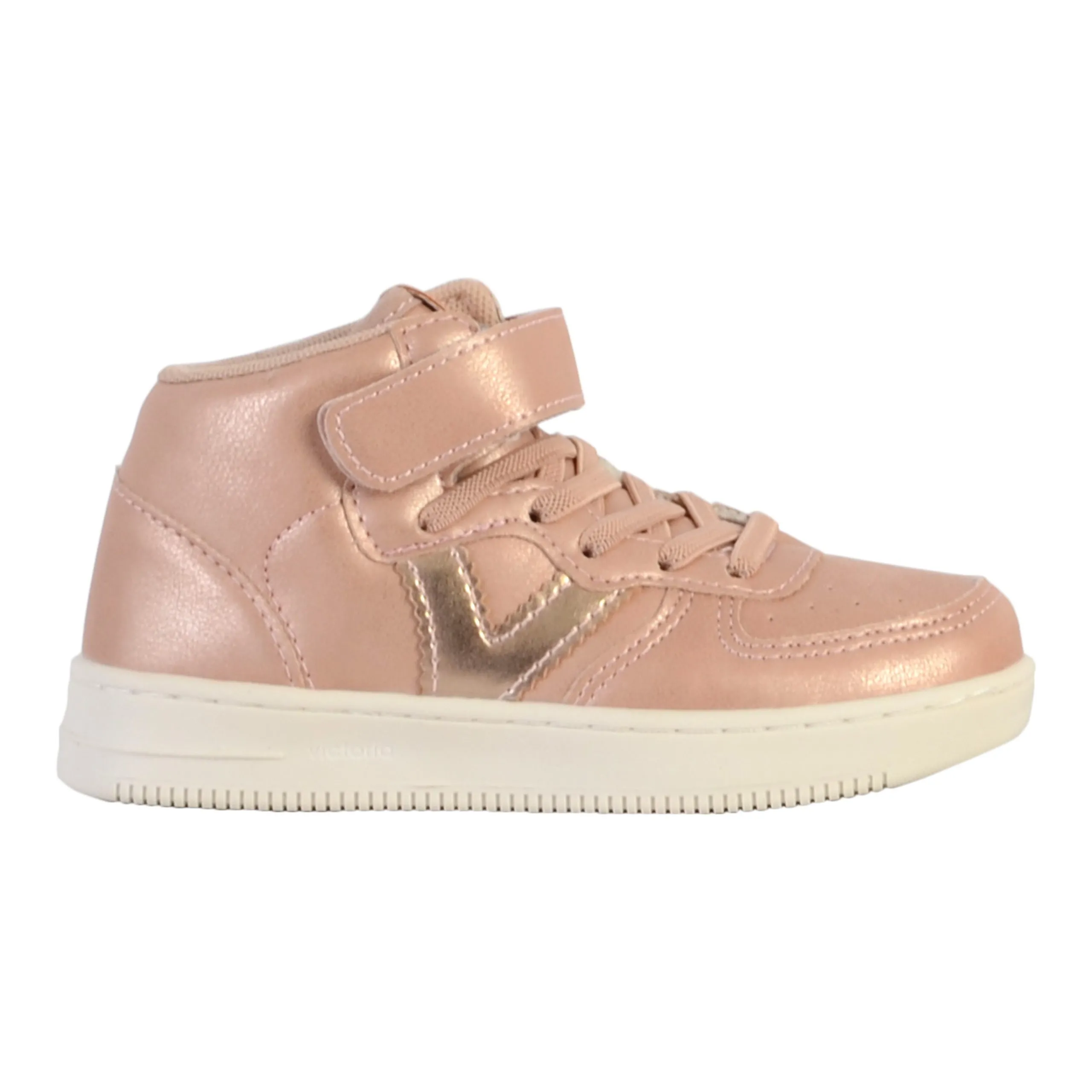 Basket montante à lacets enfant Beige