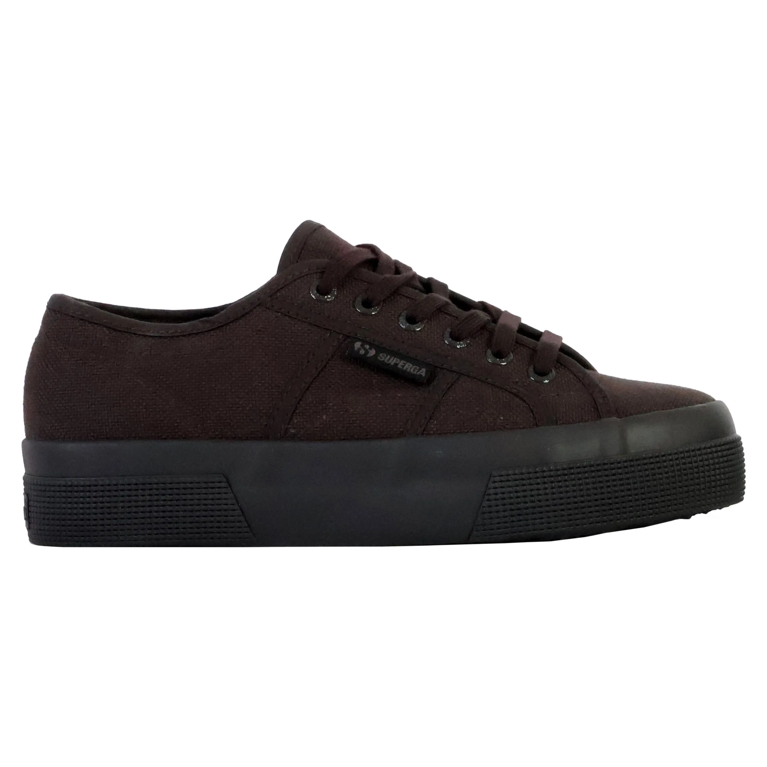 Basket basse à lacets superga platform Noir