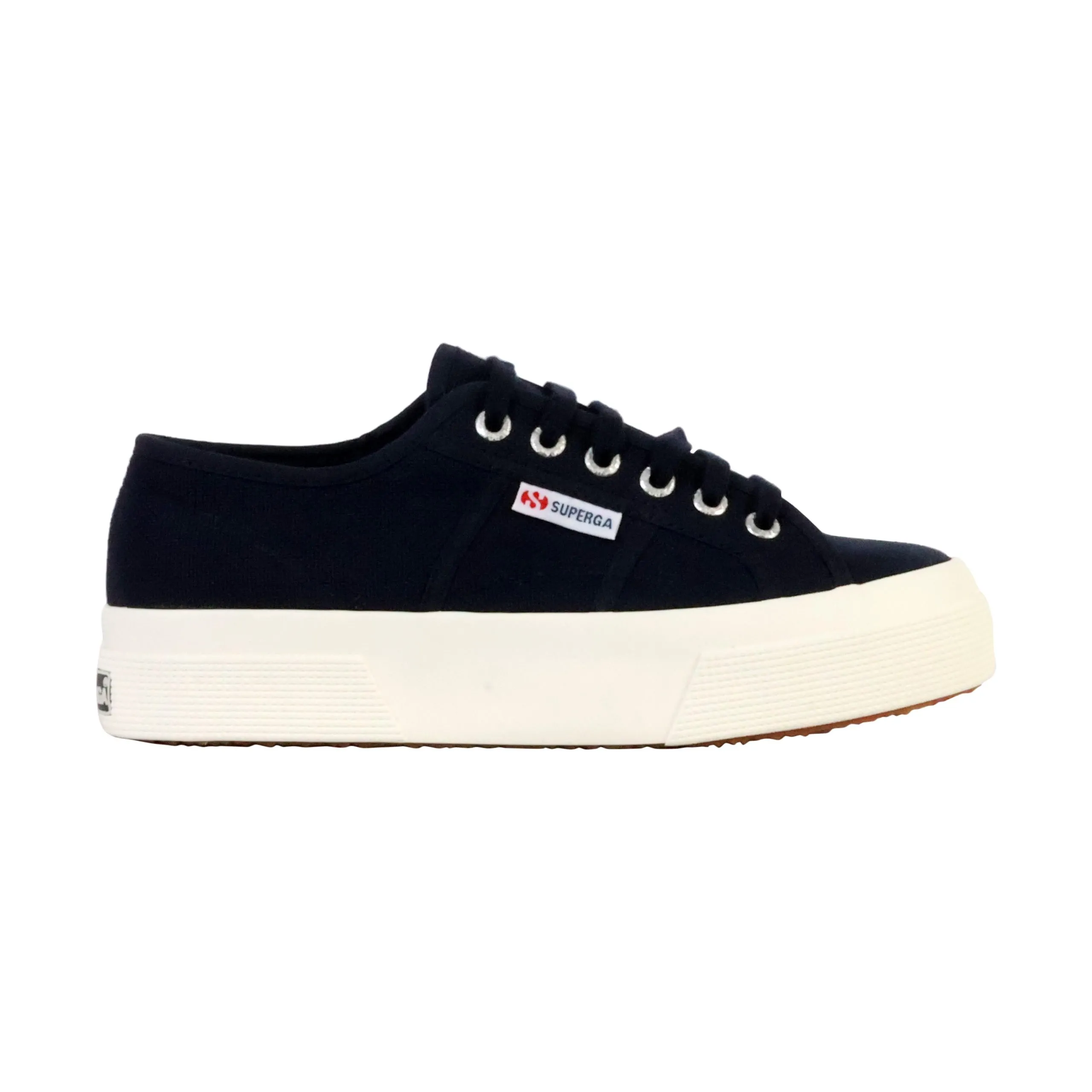 Basket basse à lacets superga platform Bleu