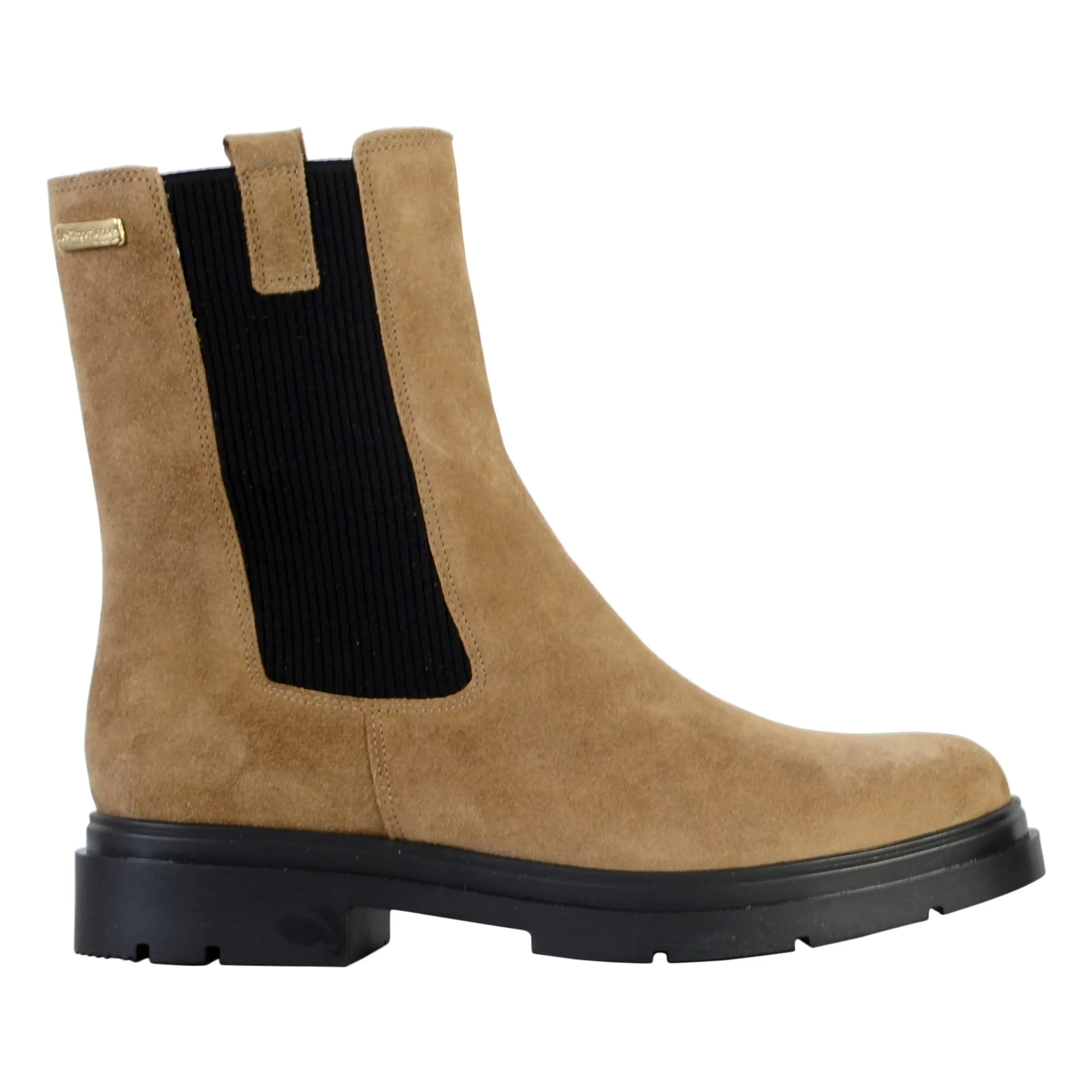 Bottine cuir slam Beige