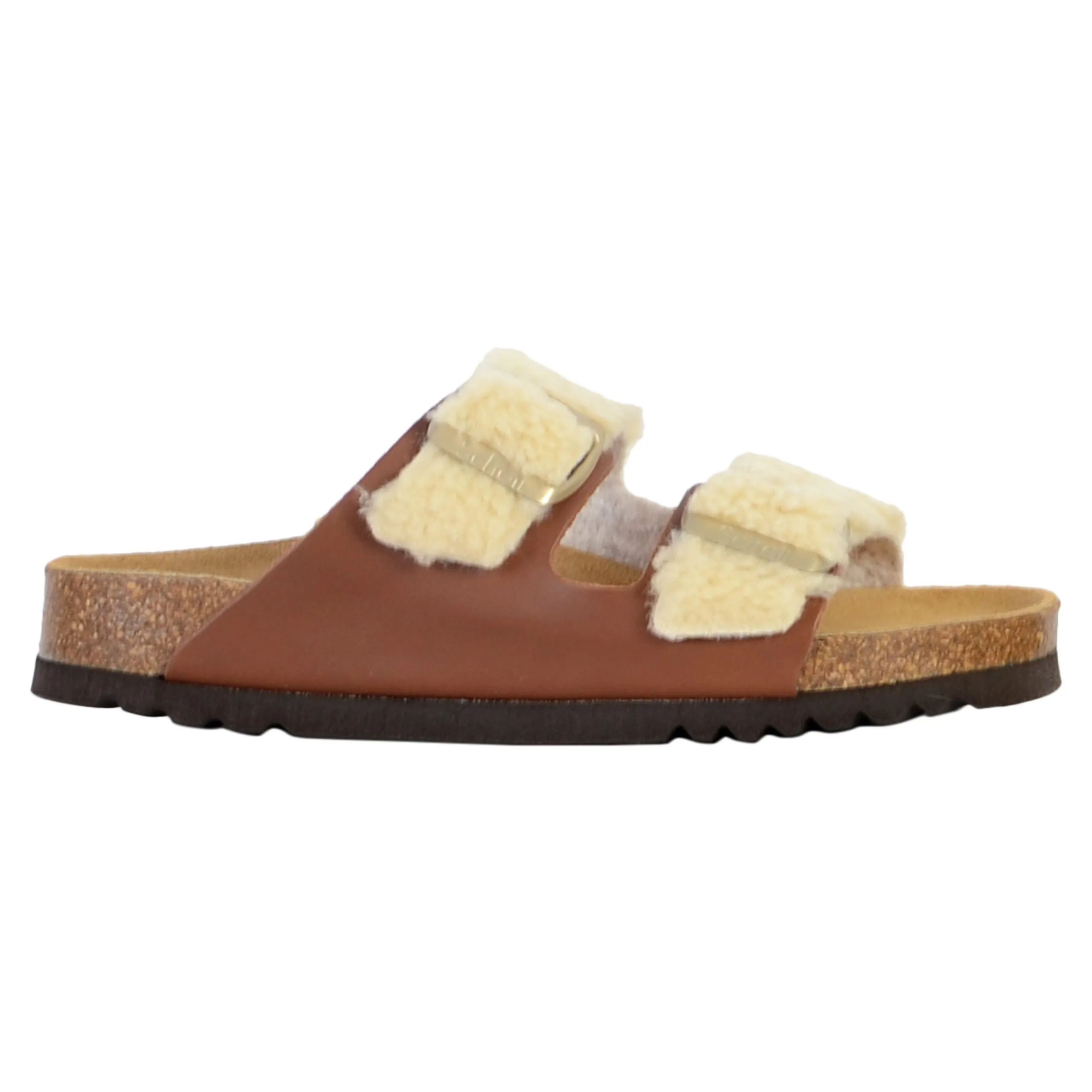 Mules cuir josephine Beige